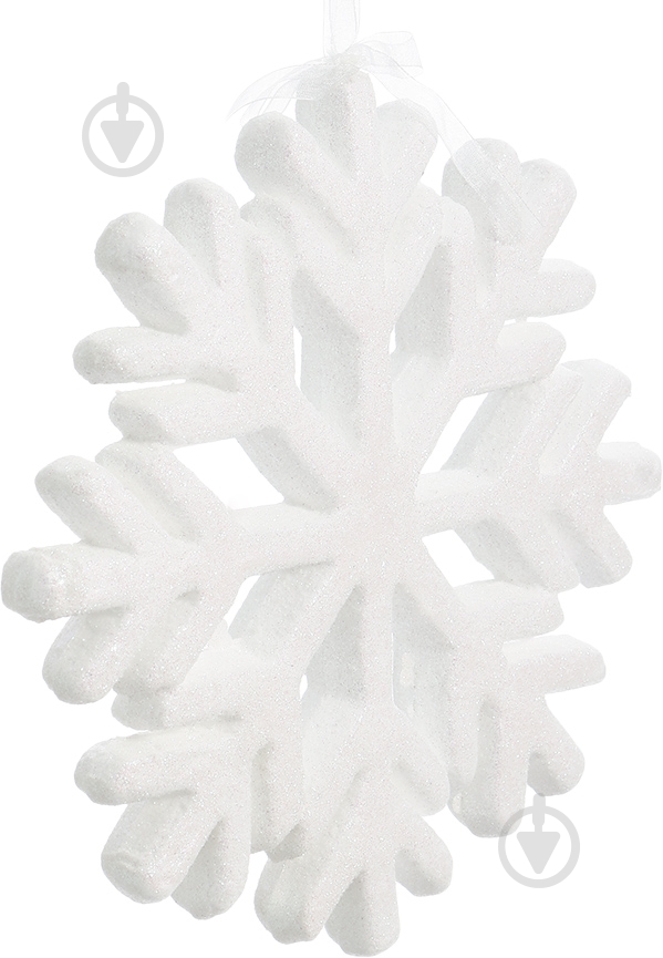 Декорація новорічна Сніжинка 25 см SDK3991W - фото 2