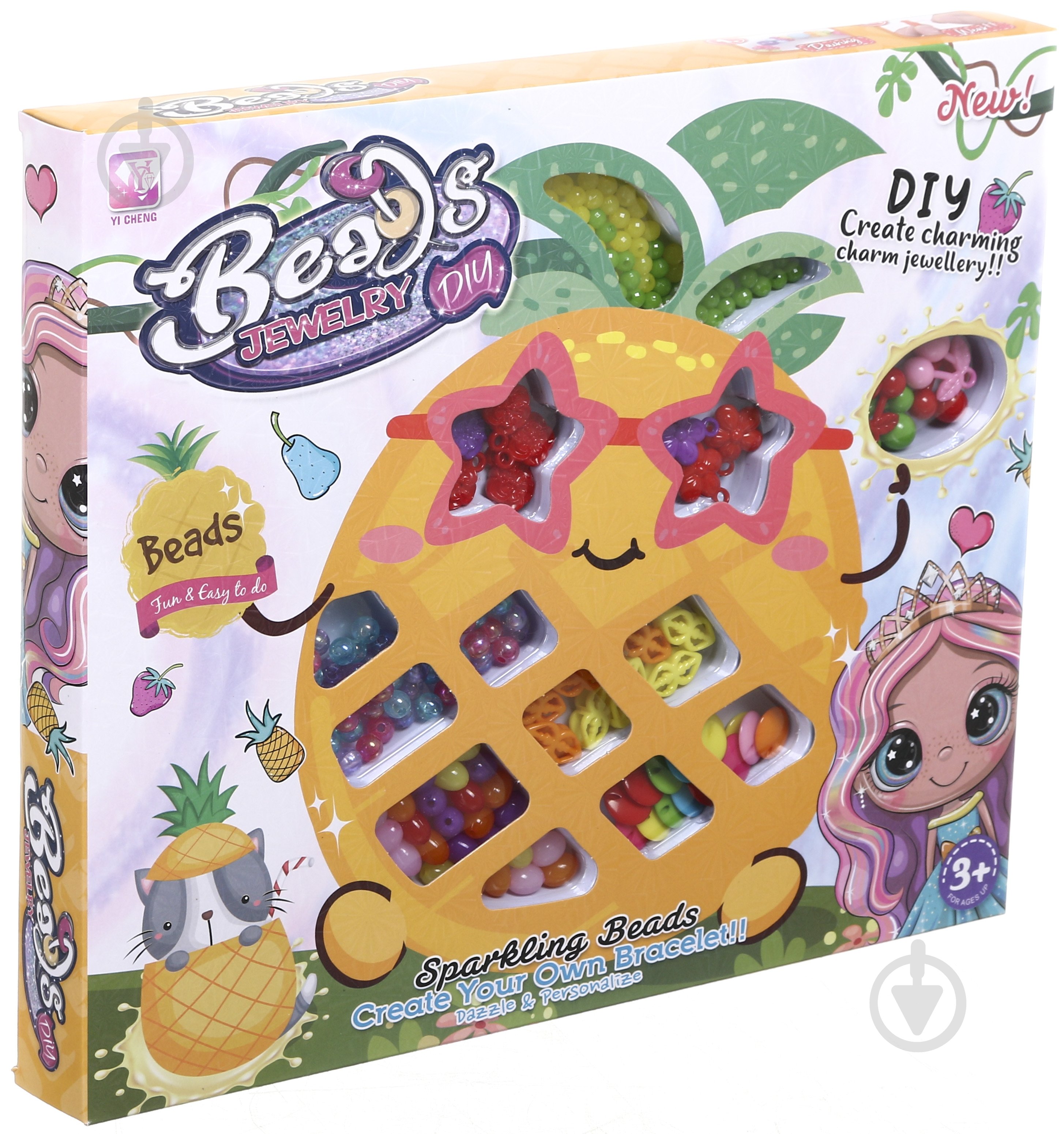 Набор для изготовления украшений Yi Cheng ананас 33х28х3.5 см OTG0948204 - фото 2 Набор для изготовления украшений Yi Cheng ананас 33х28х3.5 см OTG0948204 - фото 2