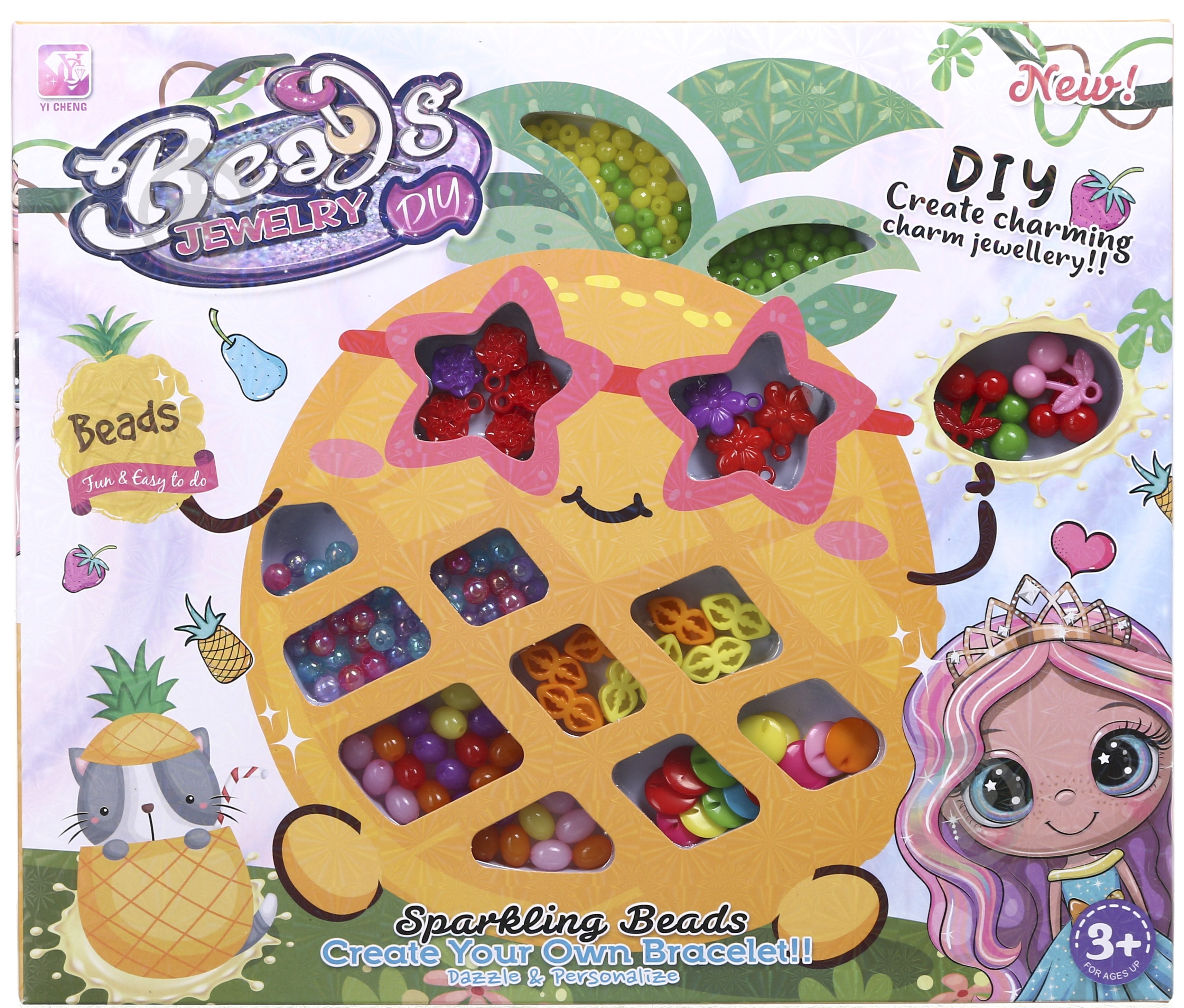 Набор для изготовления украшений Yi Cheng ананас 33х28х3.5 см OTG0948204 - фото 1 Набор для изготовления украшений Yi Cheng ананас 33х28х3.5 см OTG0948204 - фото 1