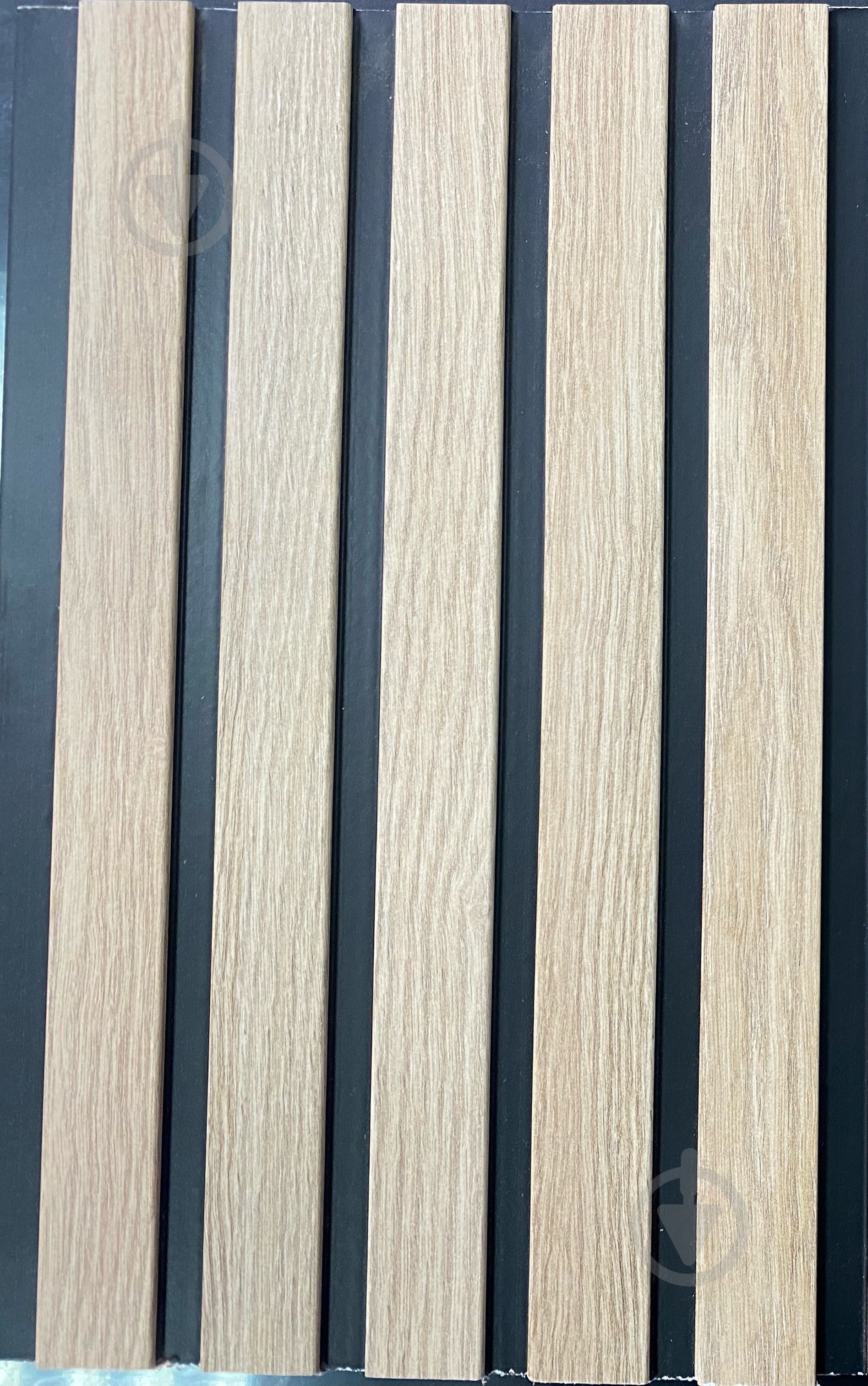 Реечная панель DePro Natural Wood Black - фото 1
