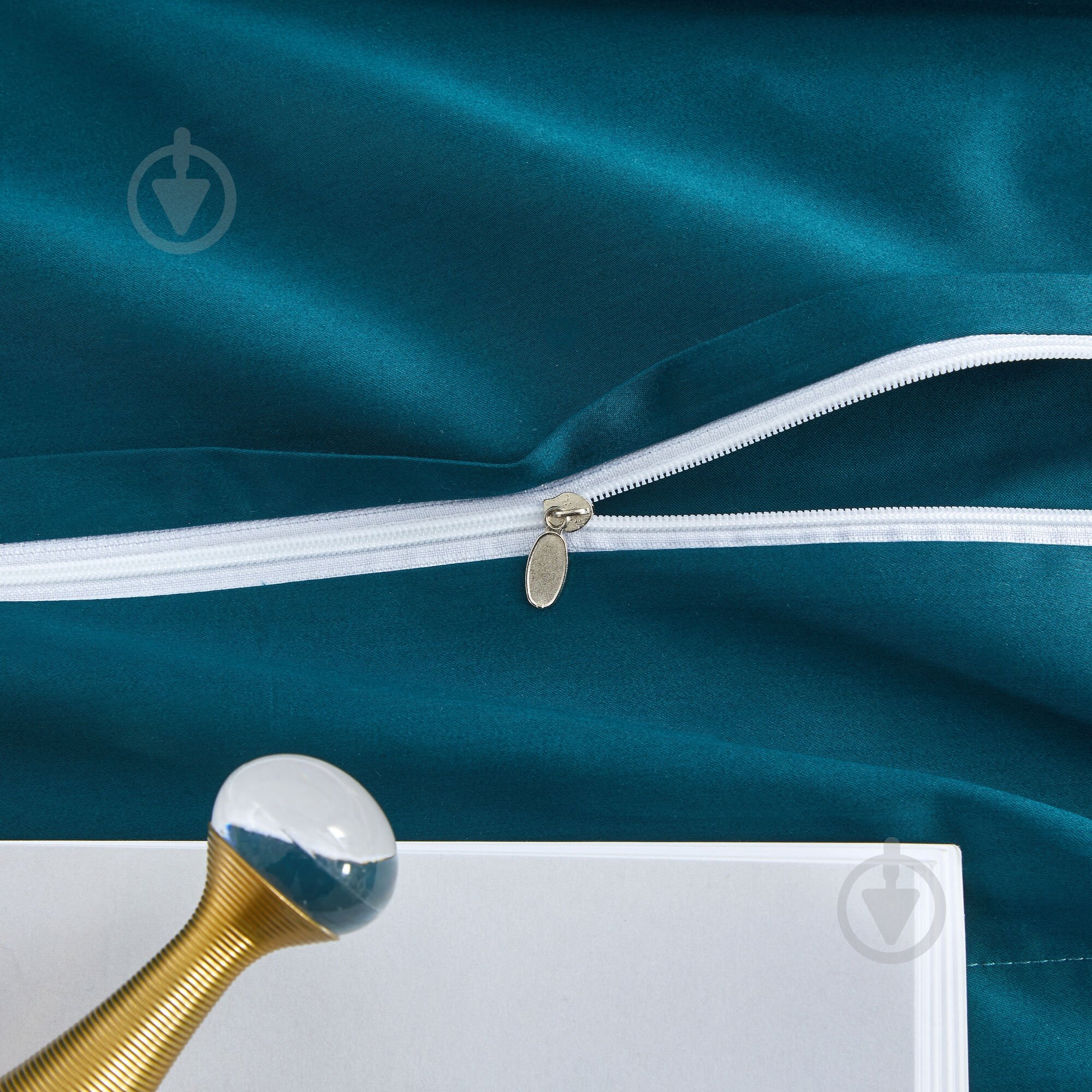 Комплект постельного белья Solid семейный зеленый La Nuit - фото 6