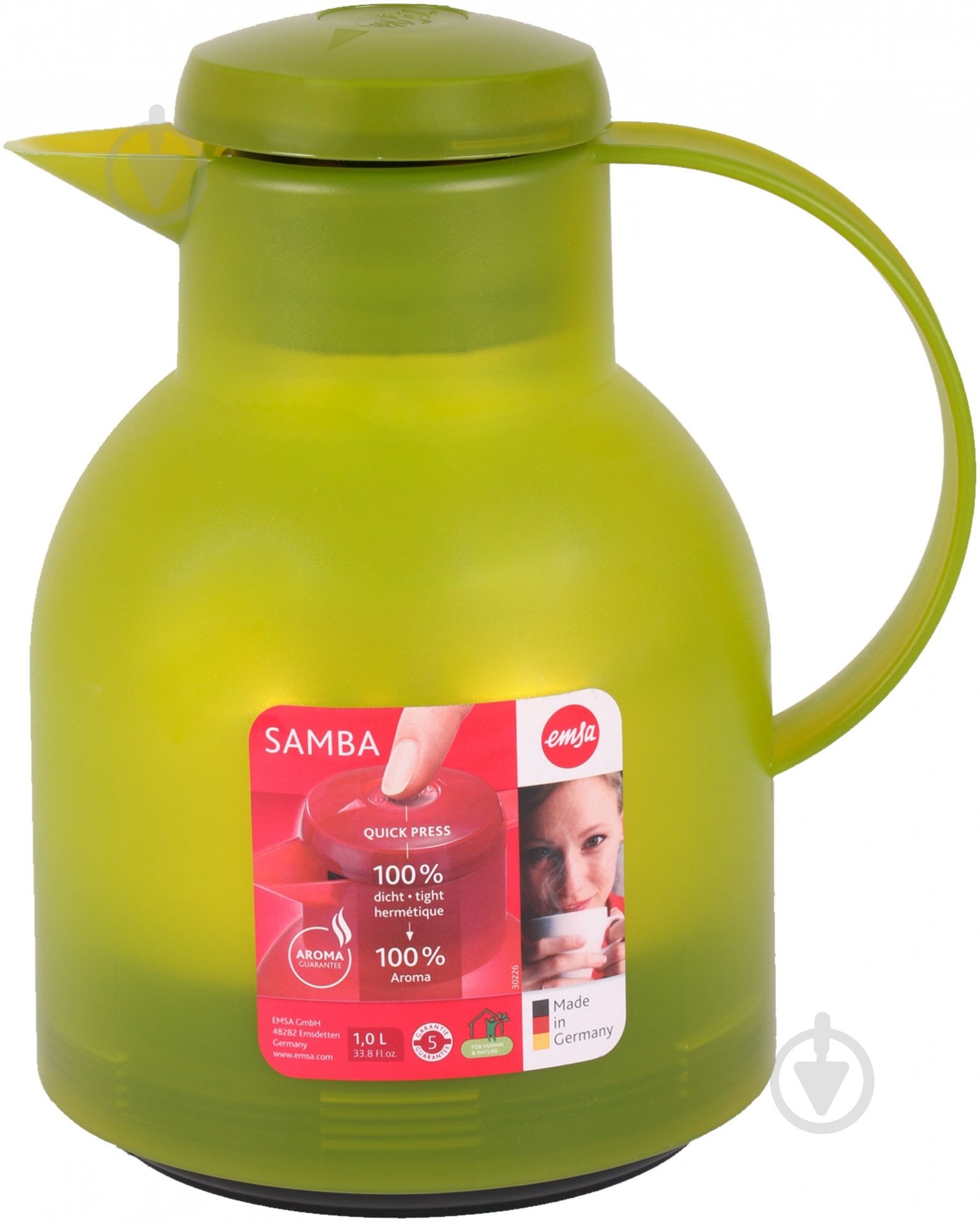 Термочайник Emsa Samba 1 л зеленый EM505763 - фото 1