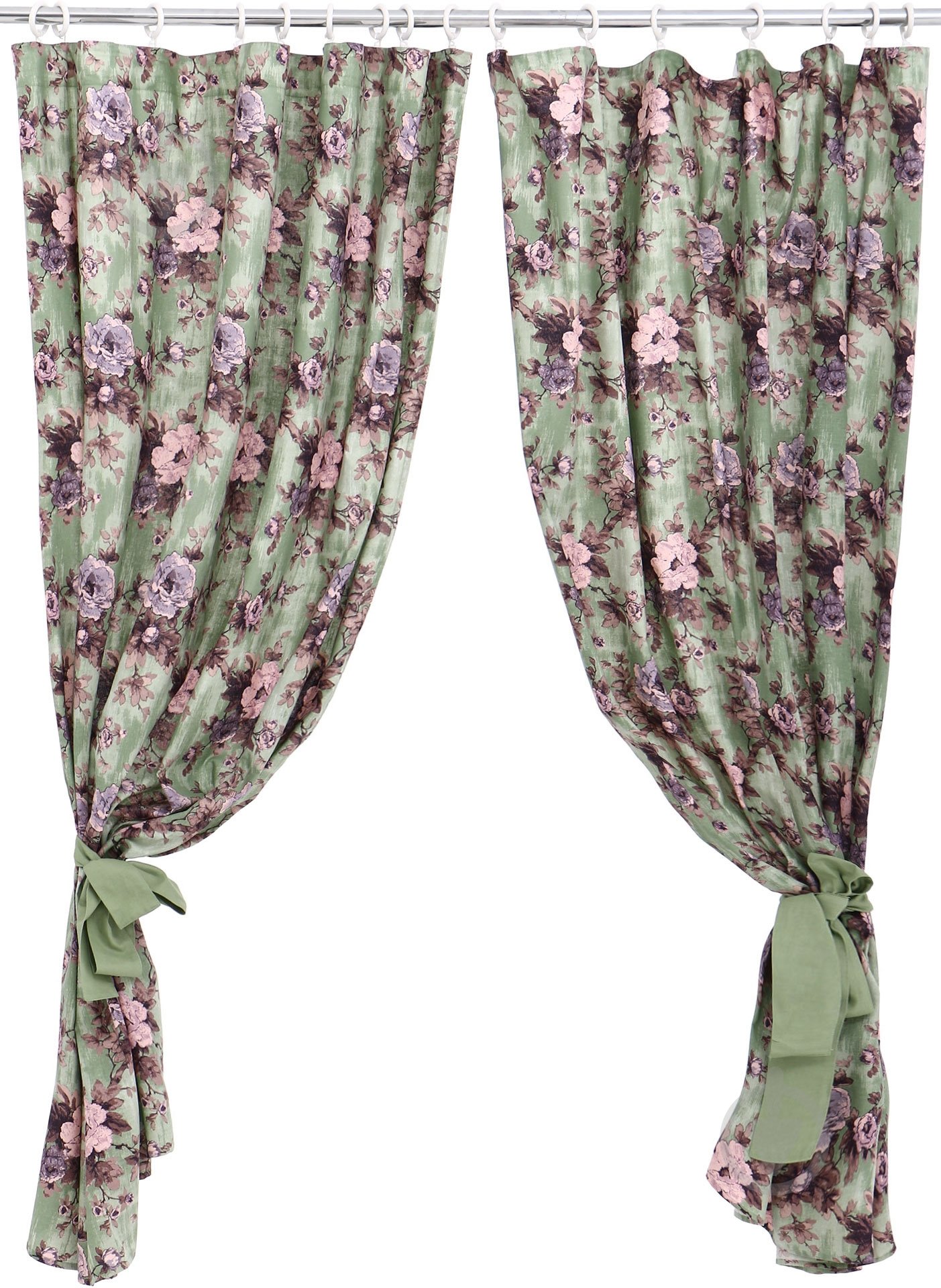 Комплект штор Троянди-Божоле 170х145 см La Nuit - фото 1 Комплект штор Троянди-Божоле 170х145 см La Nuit - фото 1