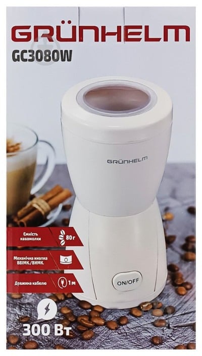 Кофемолка Grunhelm GС-3080W - фото 4 Кофемолка Grunhelm GС-3080W - фото 4