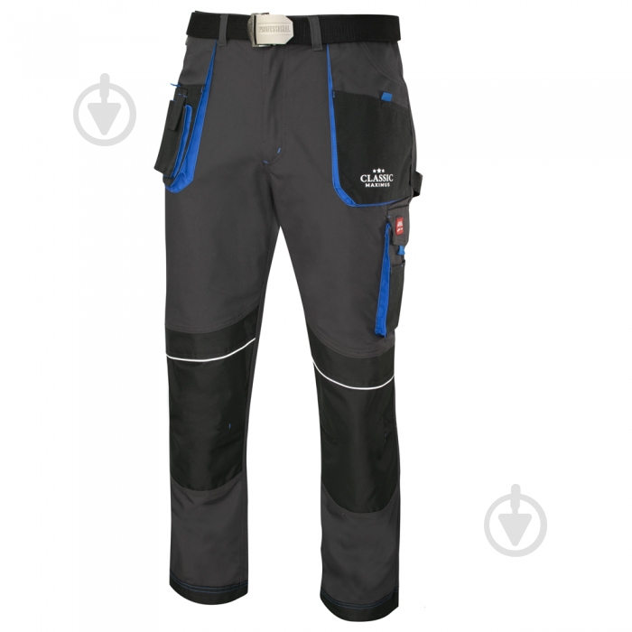 Брюки рабочие ArtMaster р. 60 р. XXL рост универсальный CLASSIC MAX SPOD DO PASA синий с серым - фото 1 Брюки рабочие ArtMaster р. 60 р. XXL рост универсальный CLASSIC MAX SPOD DO PASA синий с серым - фото 1