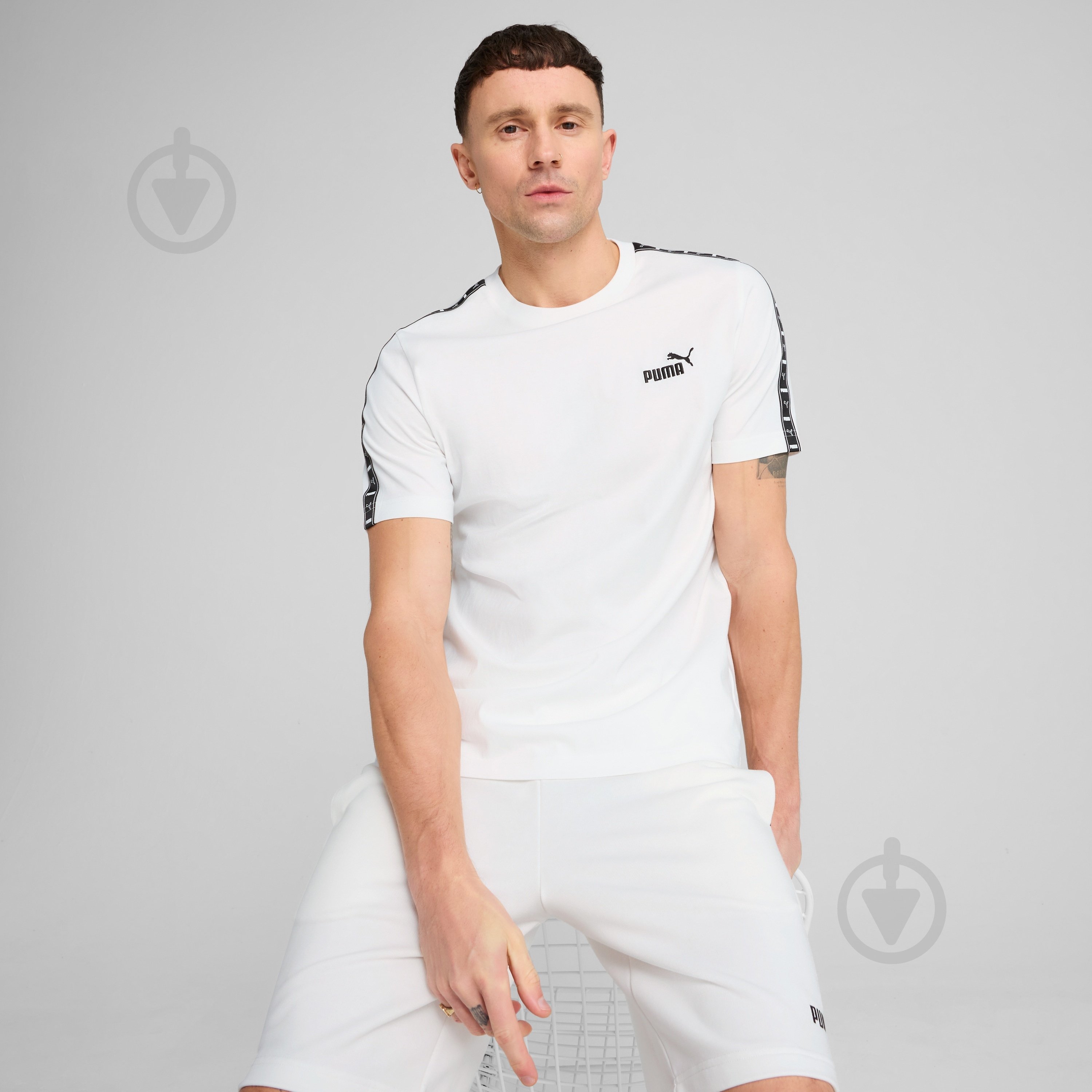 Футболка Puma ESS TAPE Tee 68467402 р.2XL білий - фото 3 Футболка Puma ESS TAPE Tee 68467402 р.2XL білий - фото 3