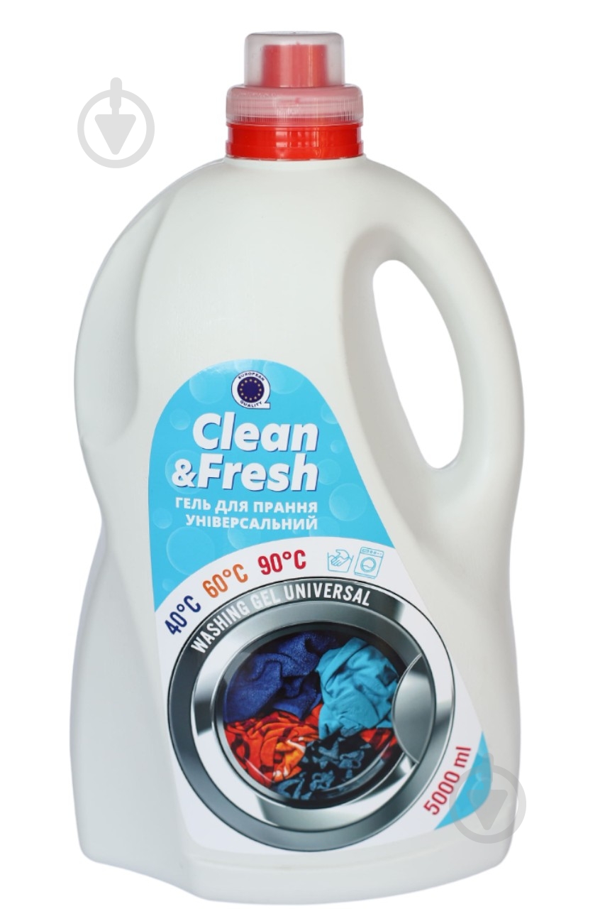 Гель для машинной и ручной стирки Brilias Universal Clean & Fresh 5 л - фото 1