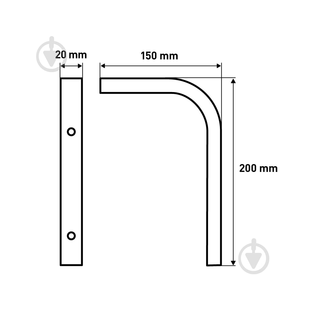 Кронштейн Larvij деревянный L5002 - фото 7