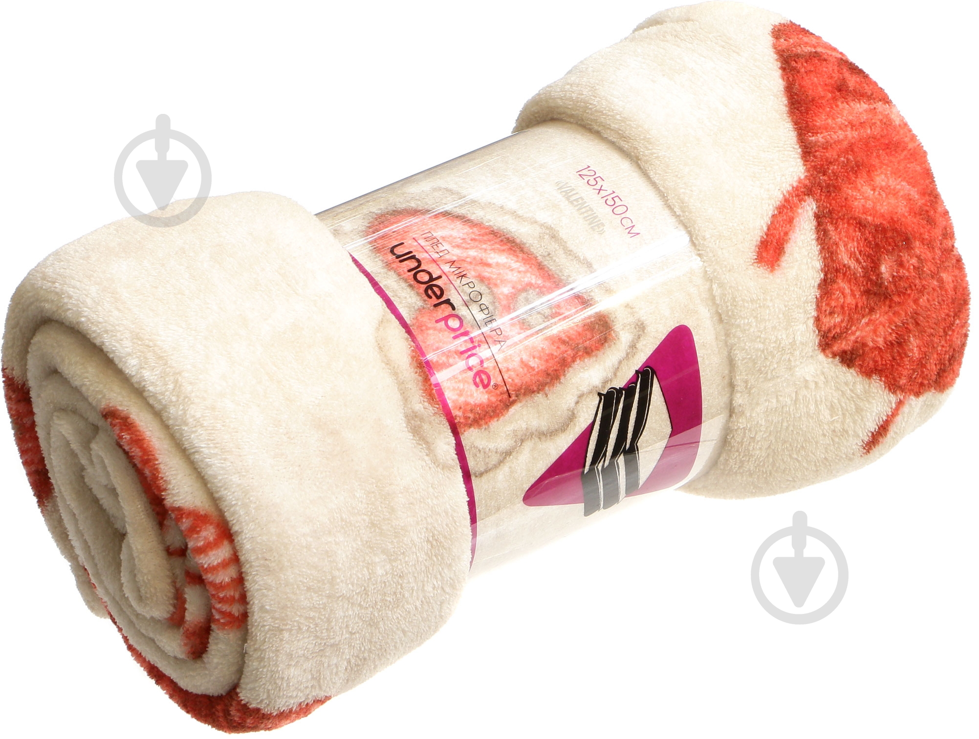 Плед Valentine 125x150 см красный Underprice - фото 3 Плед Valentine 125x150 см красный Underprice - фото 3