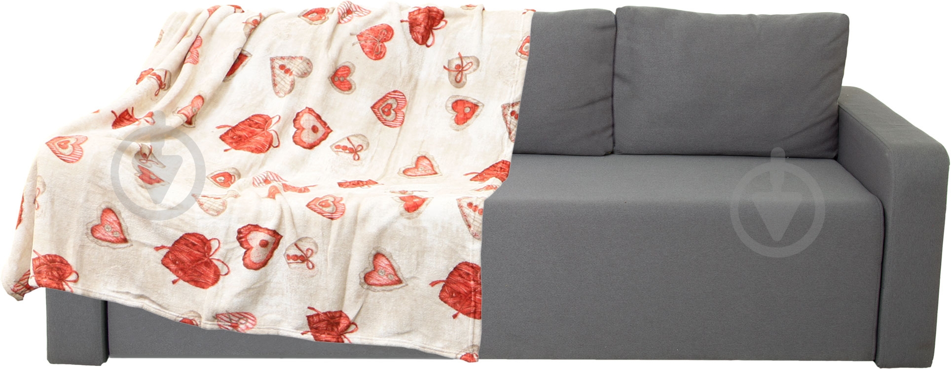 Плед Valentine 125x150 см красный Underprice - фото 1 Плед Valentine 125x150 см красный Underprice - фото 1