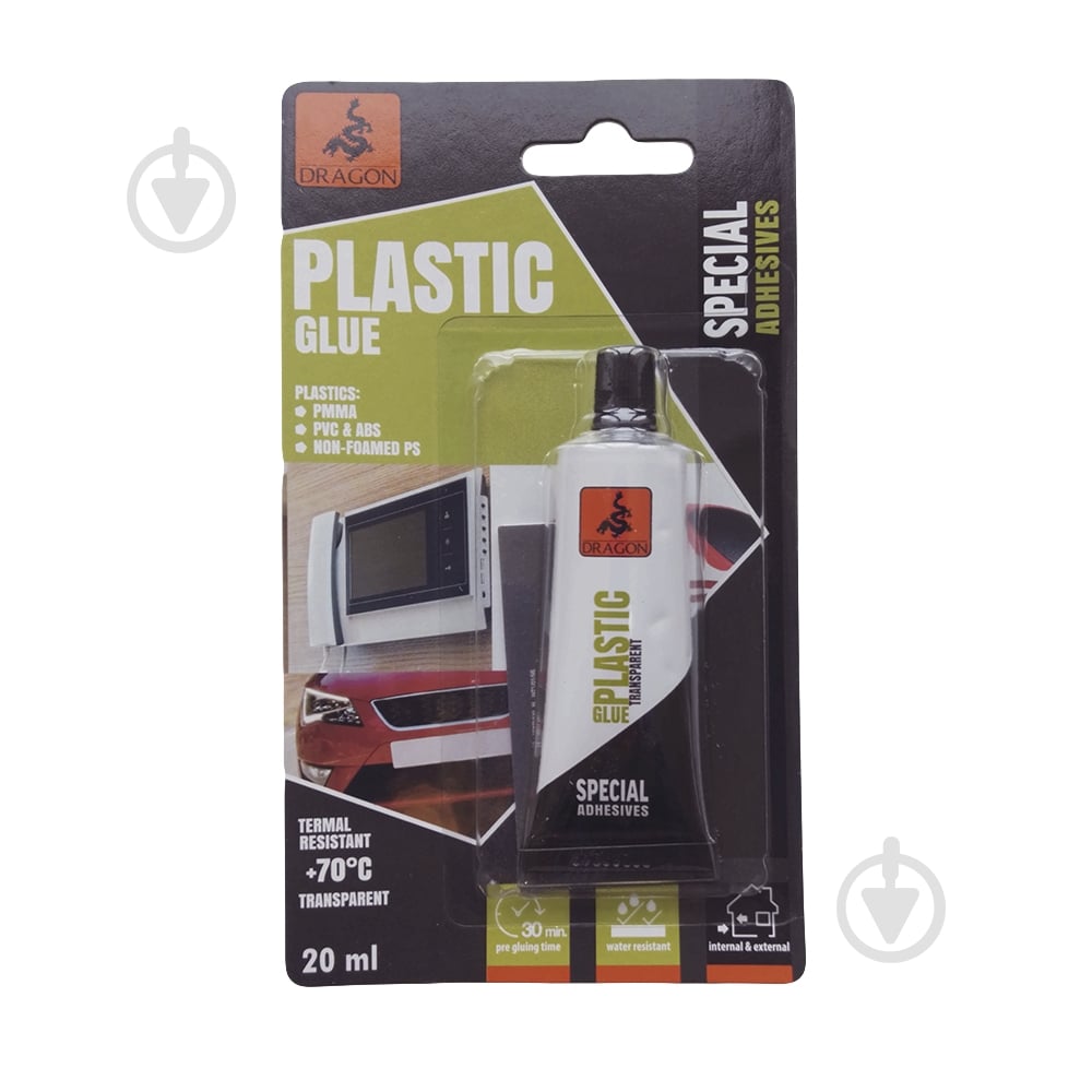 Клей Dragon для пластика 20 мл - фото 1 Клей Dragon для пластика 20 мл - фото 1