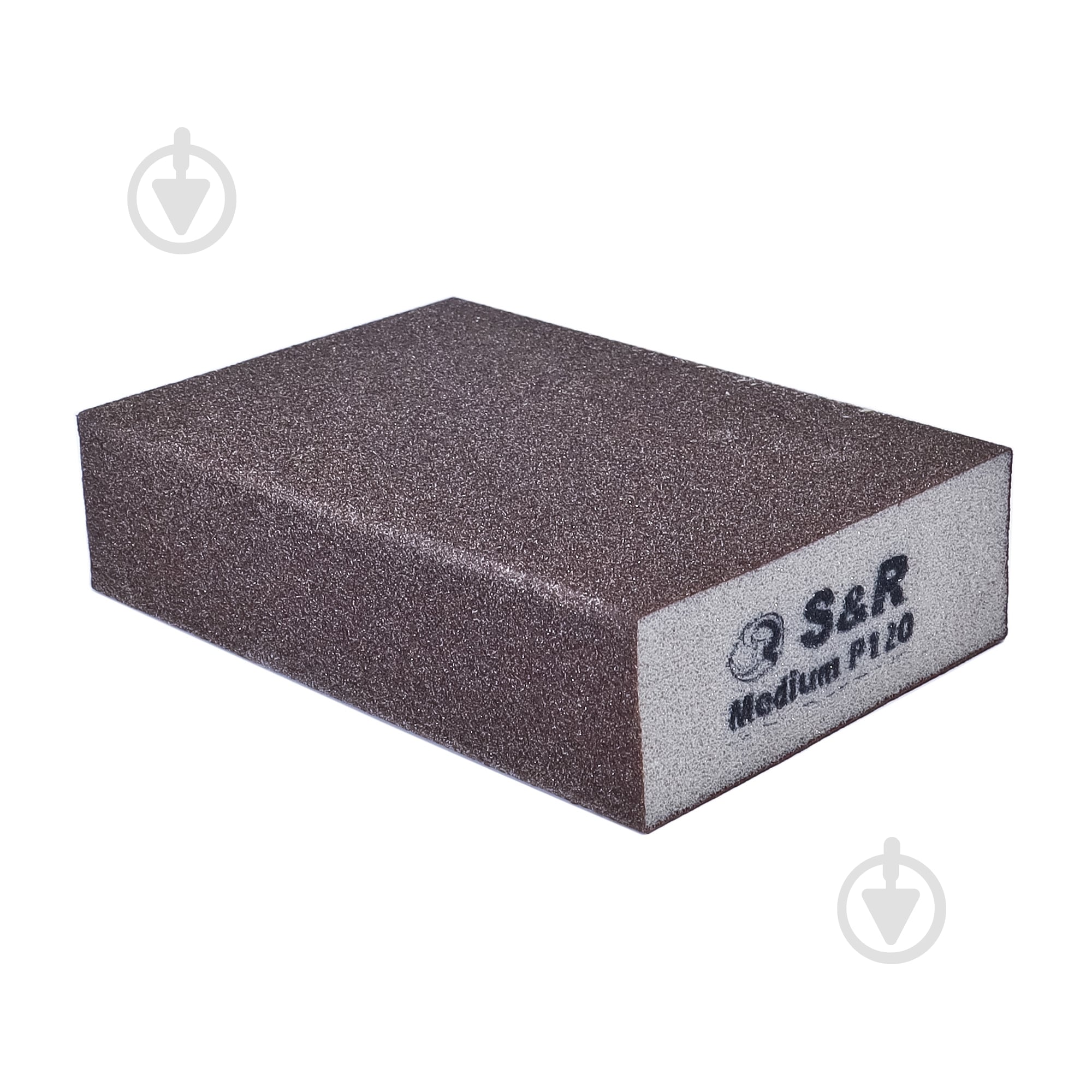 Губка шліфувальна S&R з.120 100х70х25 мм 233120001 - фото 1 Губка шліфувальна S&R з.120 100х70х25 мм 233120001 - фото 1