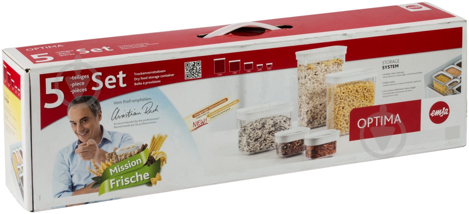 Набор банок Emsa Optima 5 предметов EM513930 - фото 6