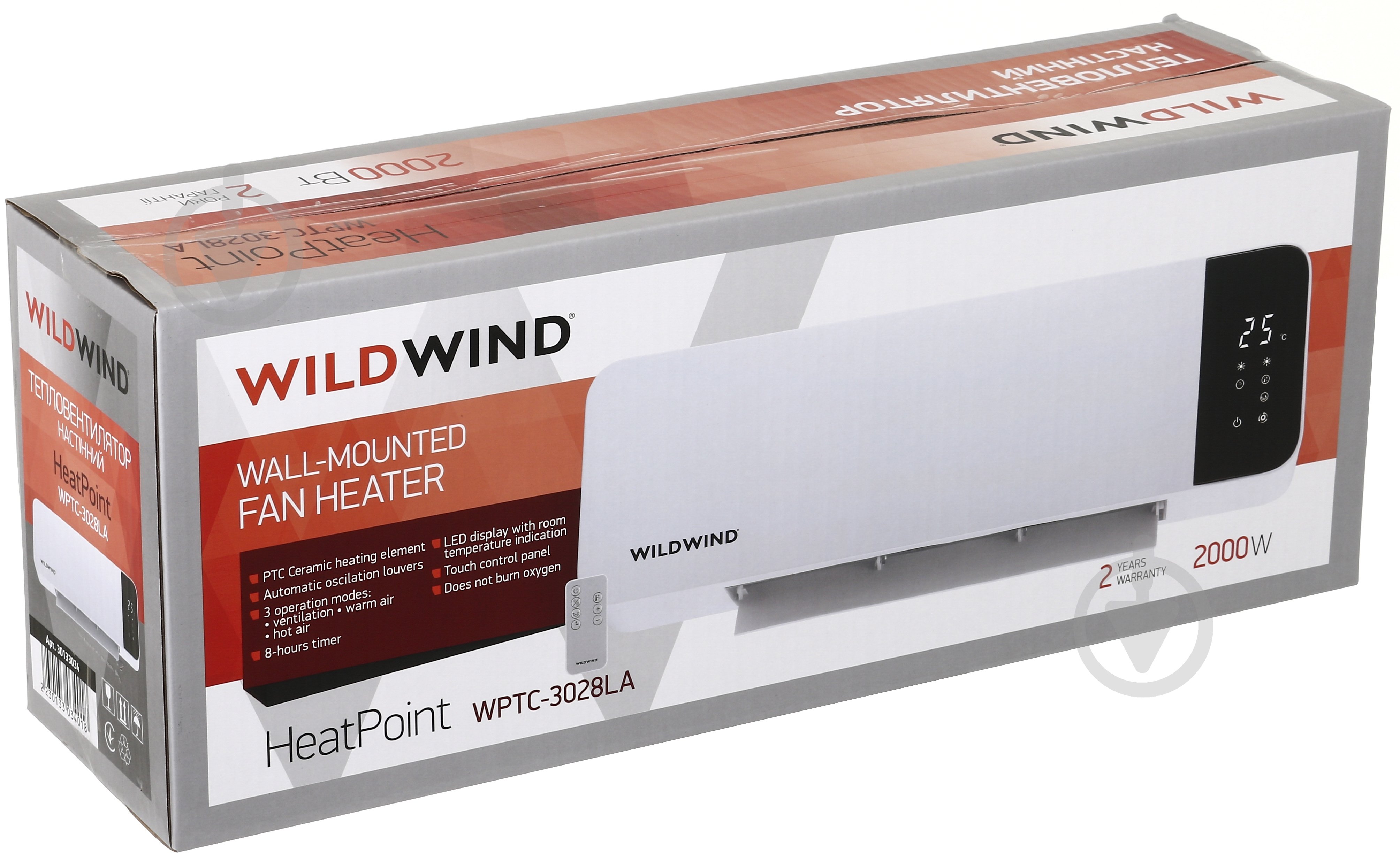 Тепловентилятор настенный Wild Wind WPTC-3028LA - фото 7 Тепловентилятор настенный Wild Wind WPTC-3028LA - фото 7