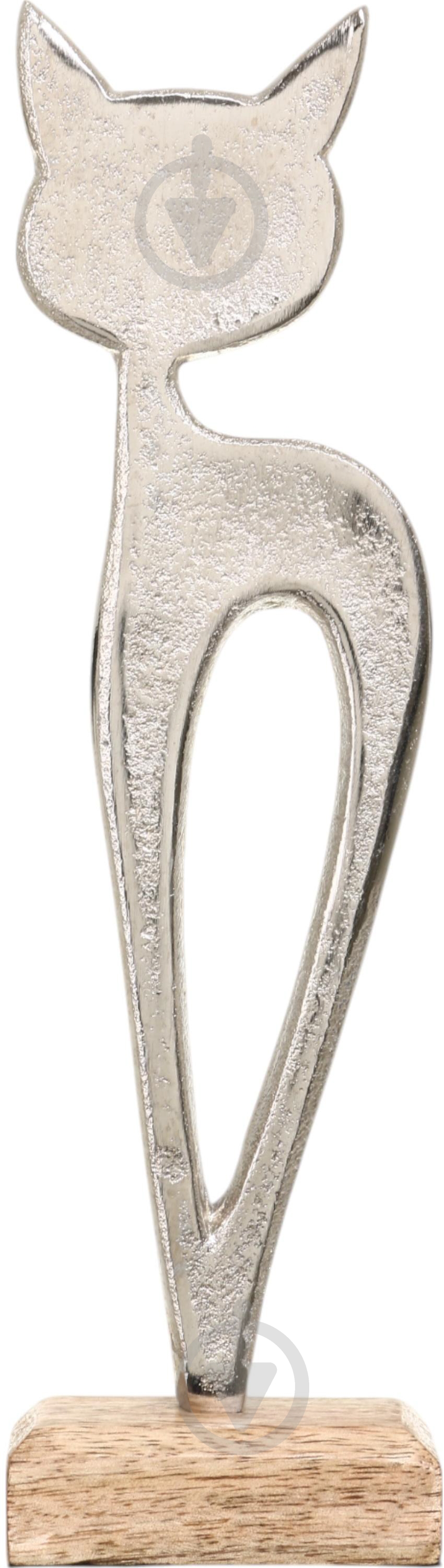 Статуэтка Inari Kitty 9037/B 24,5х9,5х5 см серебряный - фото 2