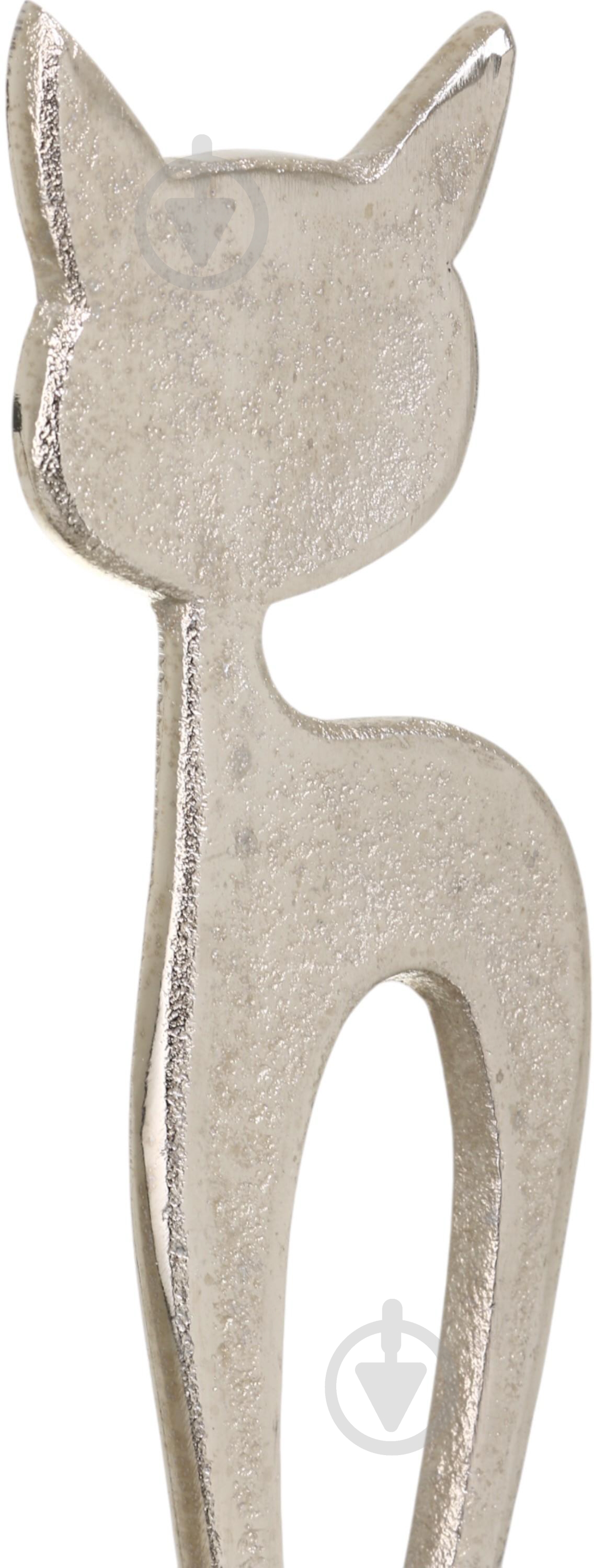 Статуэтка Inari Kitty 9037/B 24,5х9,5х5 см серебряный - фото 3