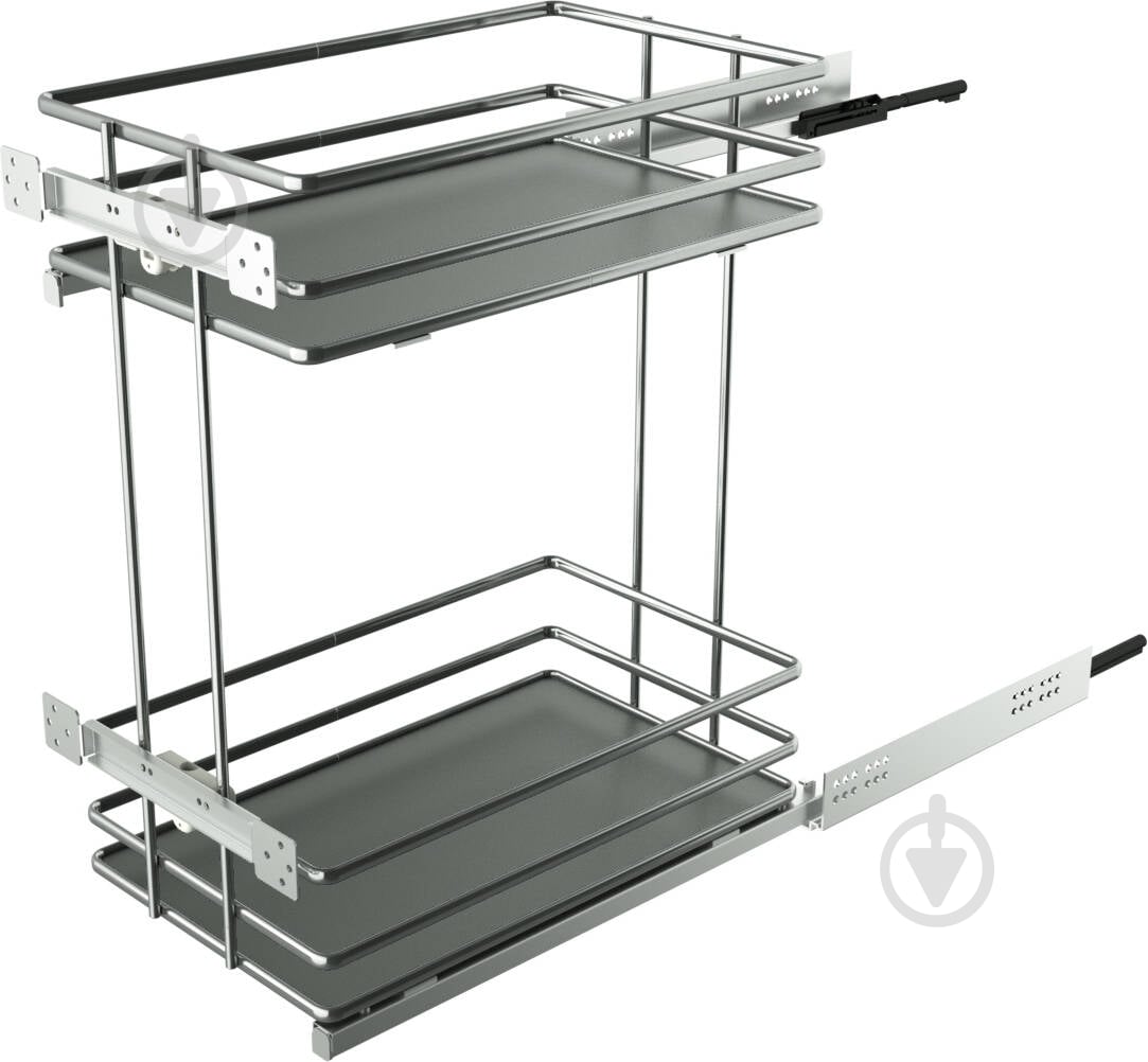 Карго Siderplast 300 pull out Hettich Ovalina O-311CNMHF хром/антрацит - фото 1 Карго Siderplast 300 pull out Hettich Ovalina O-311CNMHF хром/антрацит - фото 1