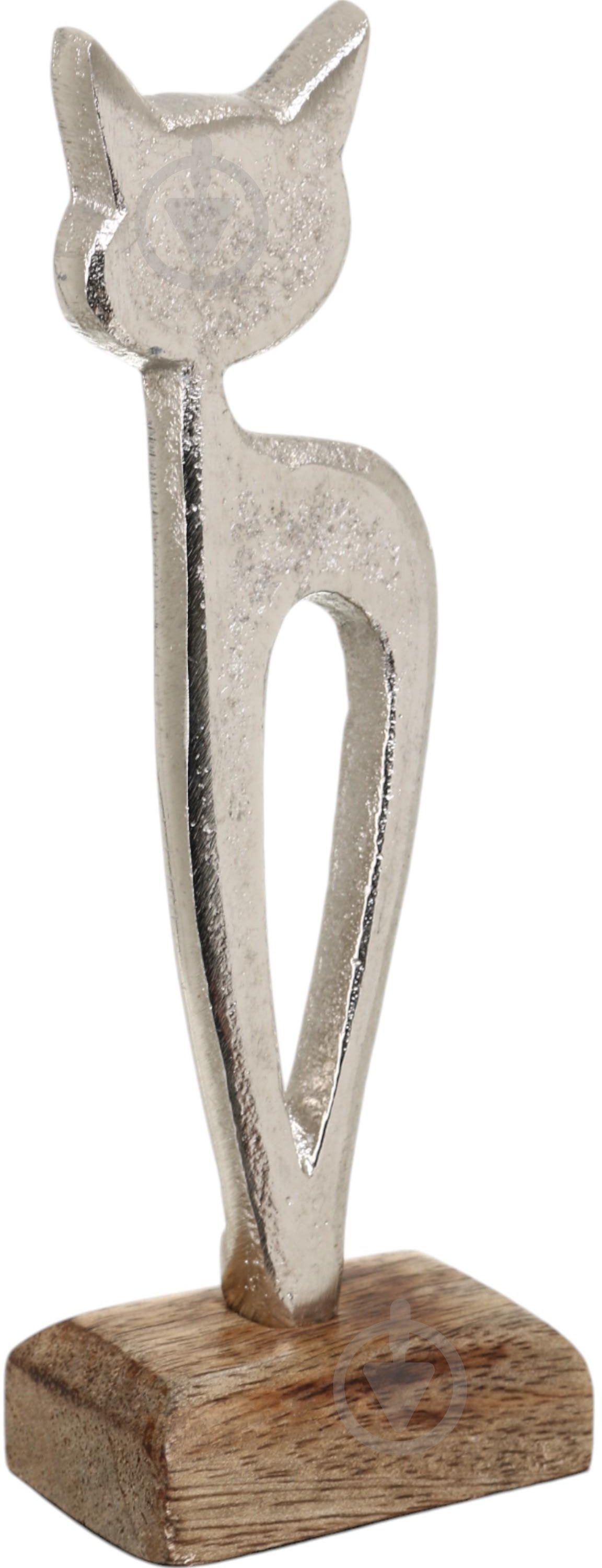 Статуэтка Inari Kitty 9037/D 15х5х3 см серебряный - фото 1