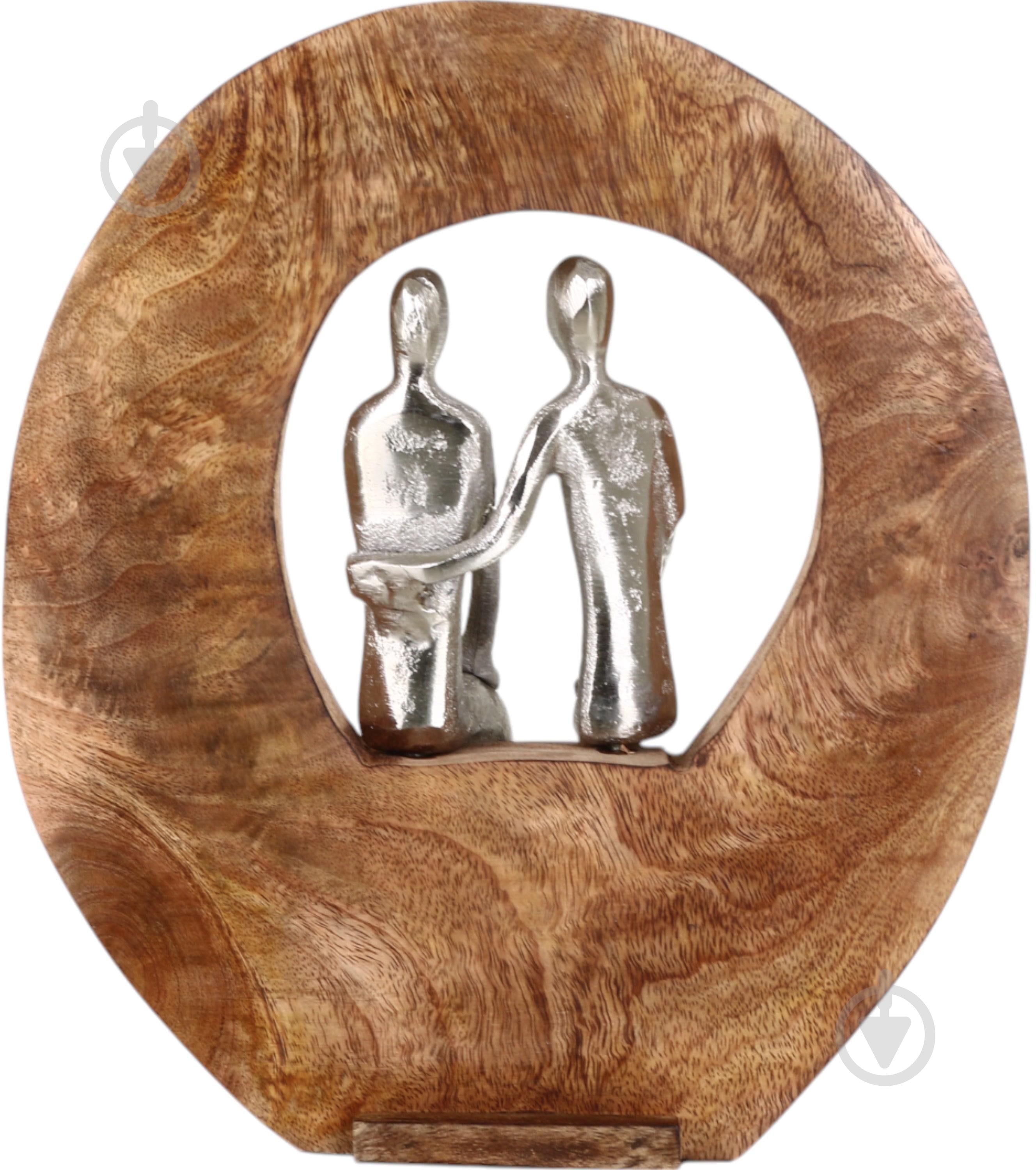 Статуэтка Inari Couple 9024 27х25х5 см серебряный - фото 2 Статуэтка Inari Couple 9024 27х25х5 см серебряный - фото 2