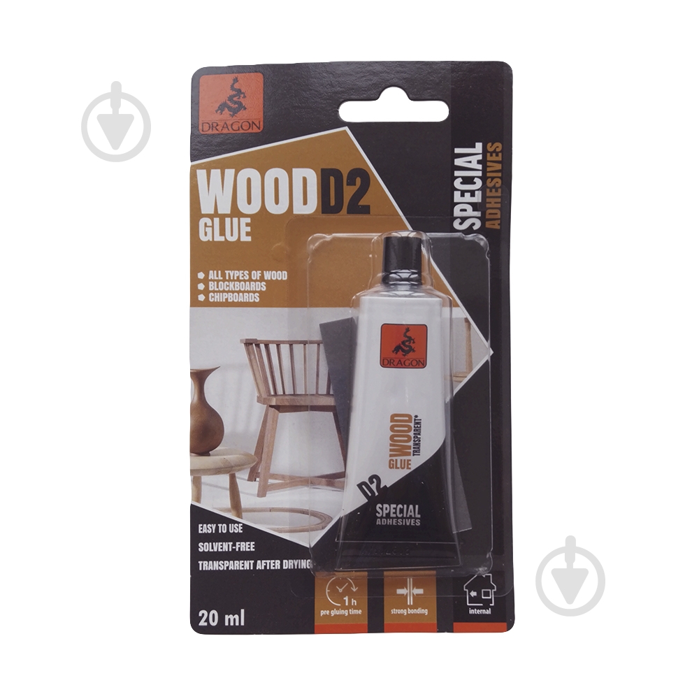 Клей для дерева Dragon D2 20 мл - фото 1