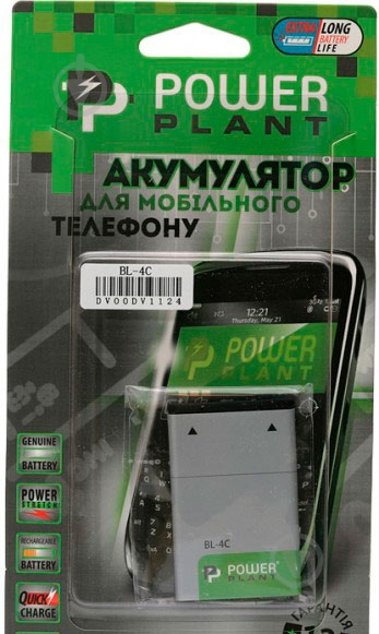 Аккумулятор PowerPlant Nokia BL-4C 800 мА/ч (DV00DV1124) - фото 2 Аккумулятор PowerPlant Nokia BL-4C 800 мА/ч (DV00DV1124) - фото 2