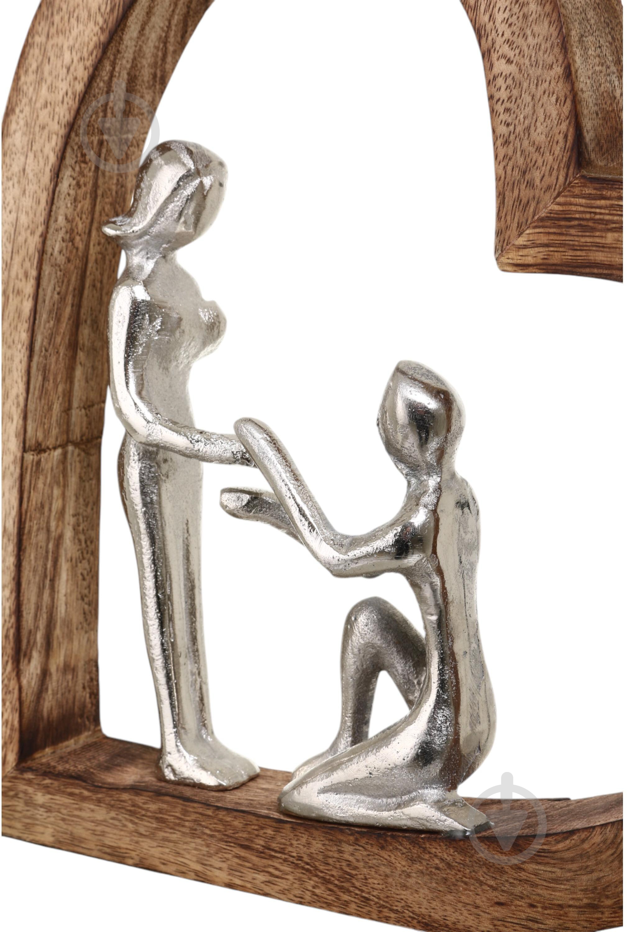 Статуэтка Inari Couple 9020 27х27,5х5 см серебряный - фото 5 Статуэтка Inari Couple 9020 27х27,5х5 см серебряный - фото 5