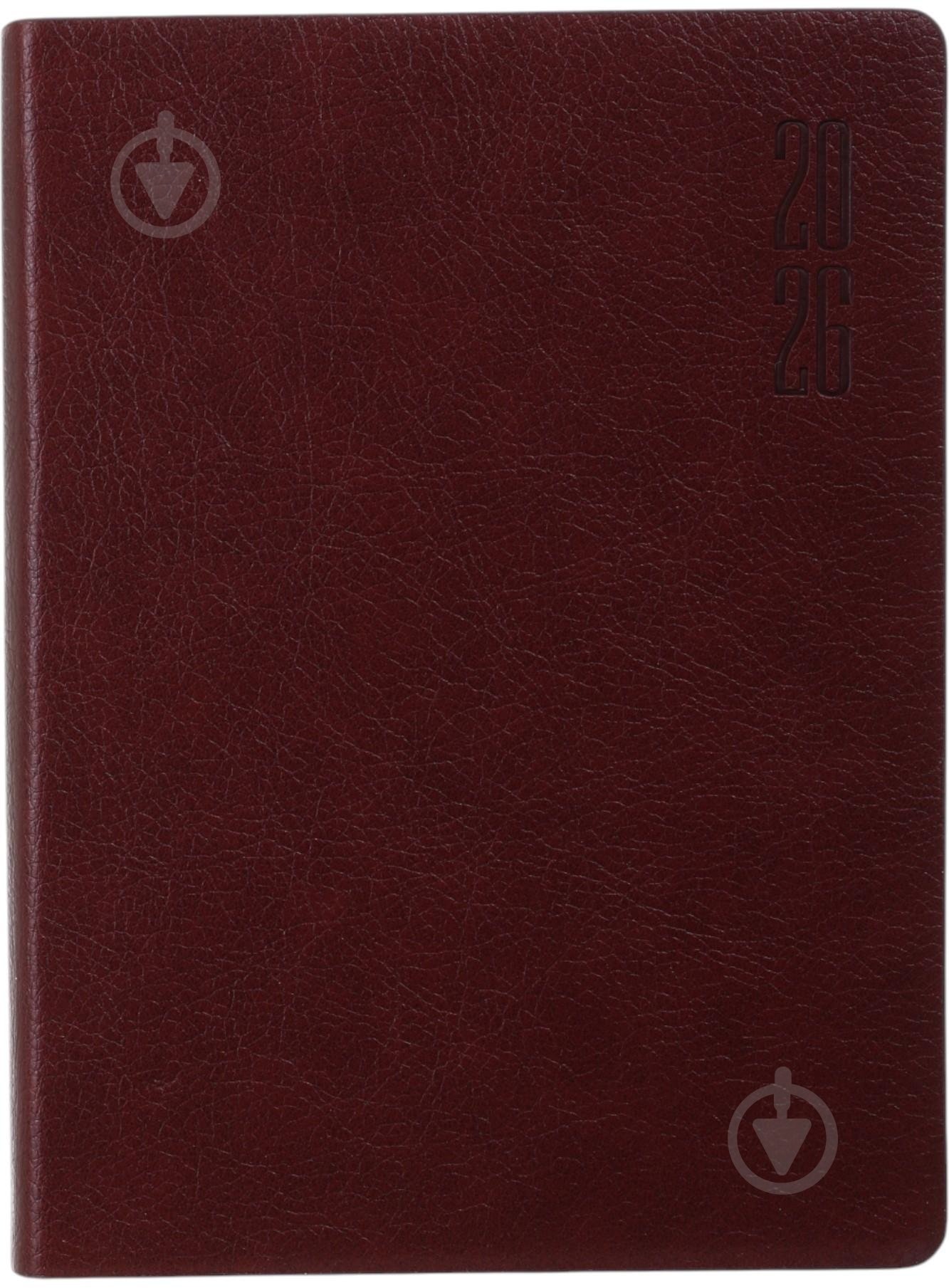 Щоденник датований Bourgeois A6 2026 ДН393/3 коричневий - фото 1 Щоденник датований Bourgeois A6 2026 ДН393/3 коричневий - фото 1