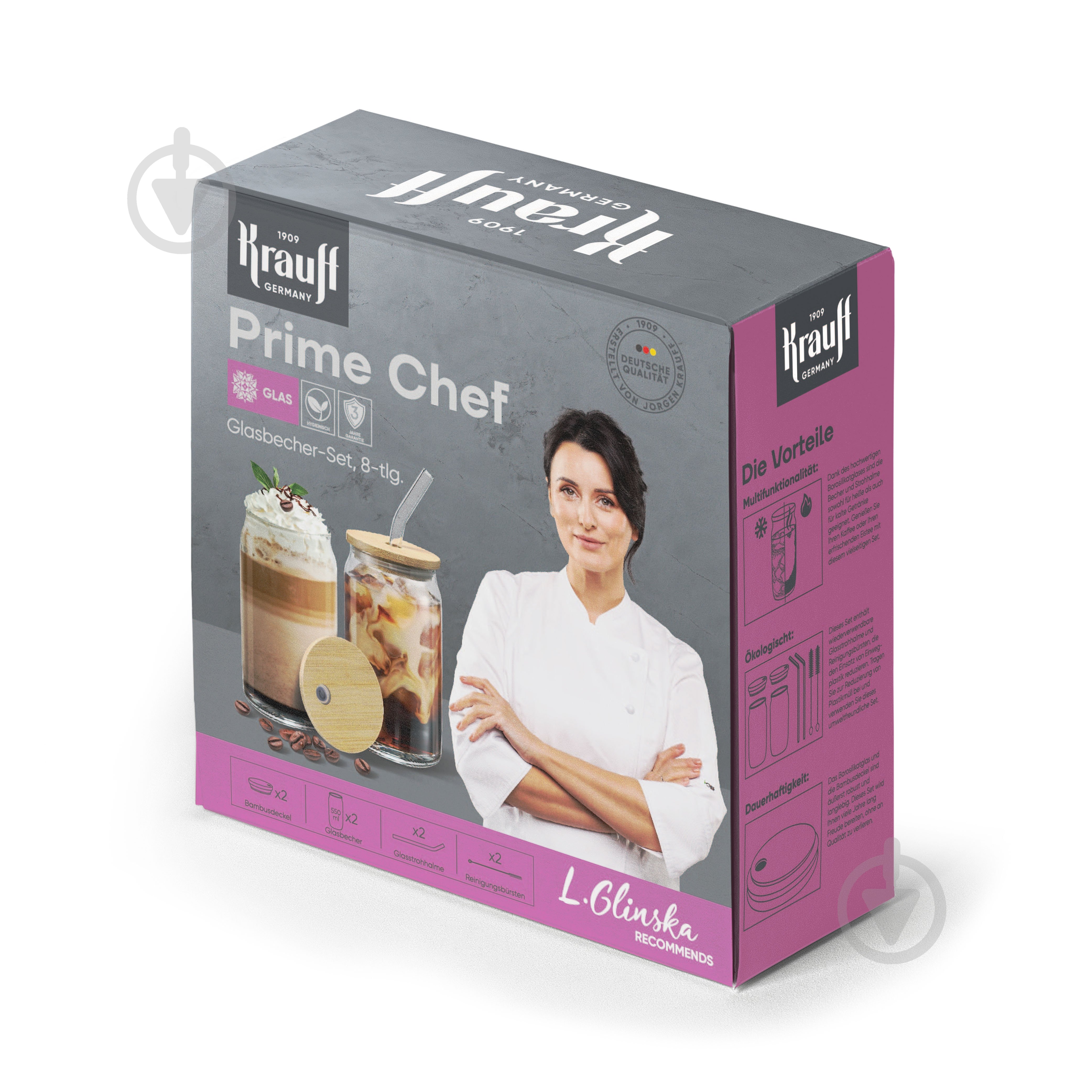 Набір склянок Krauff для напоїв з аксесуарами 29-305-192 550 мл - фото 4