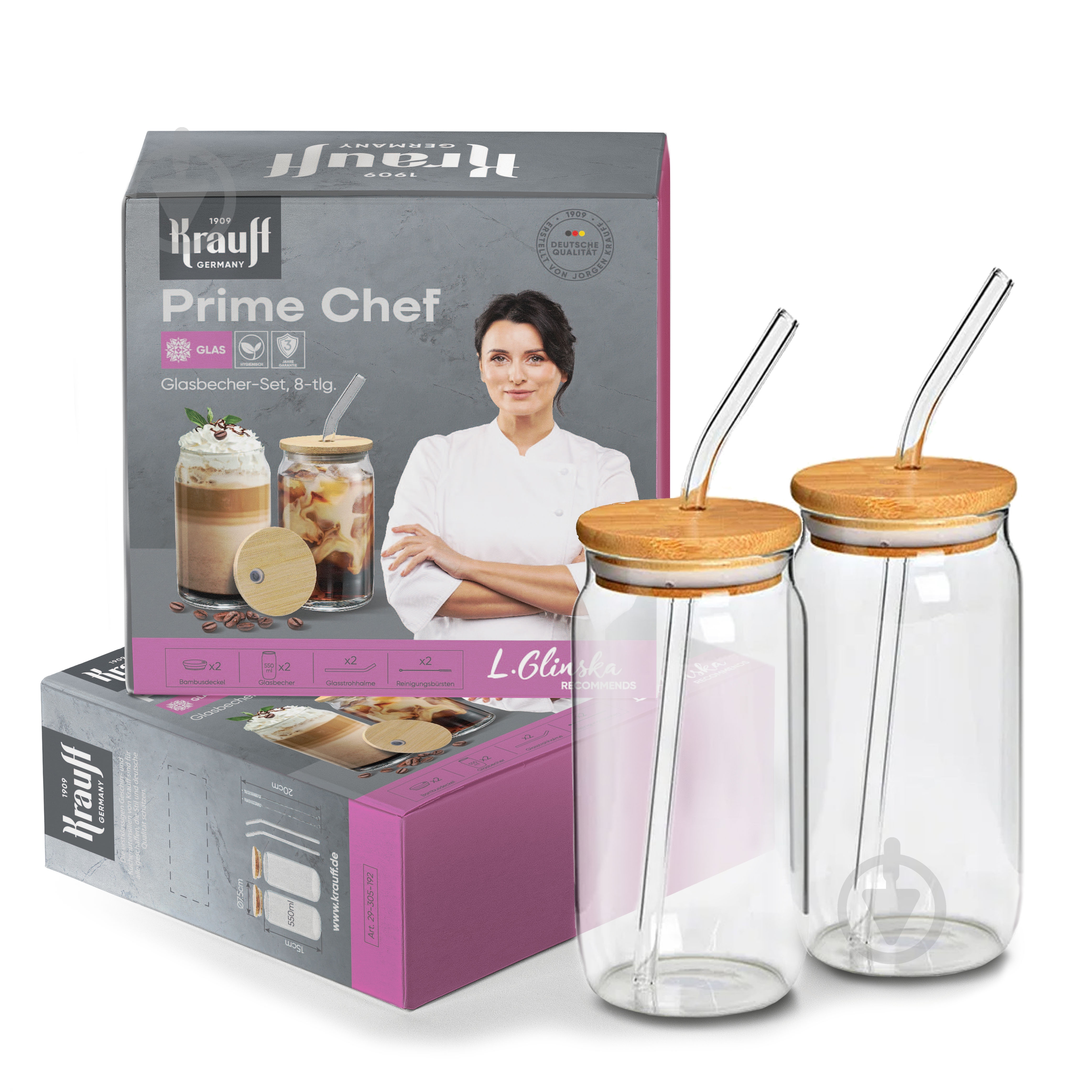 Набір склянок Krauff для напоїв з аксесуарами 29-305-192 550 мл - фото 1