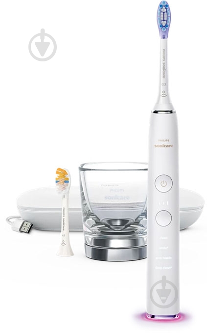 Зубна щітка Philips Sonicare Diamond Clean Smart 9400 Sonicare Diamond Clean HX9917/88 + HX6352/42 - фото 2 Зубна щітка Philips Sonicare Diamond Clean Smart 9400 Sonicare Diamond Clean HX9917/88 + HX6352/42 - фото 2