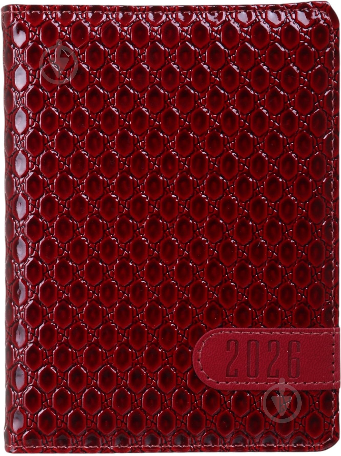 Щоденник датований Bourgeois A6 2026 ДН395/3 червоний - фото 1