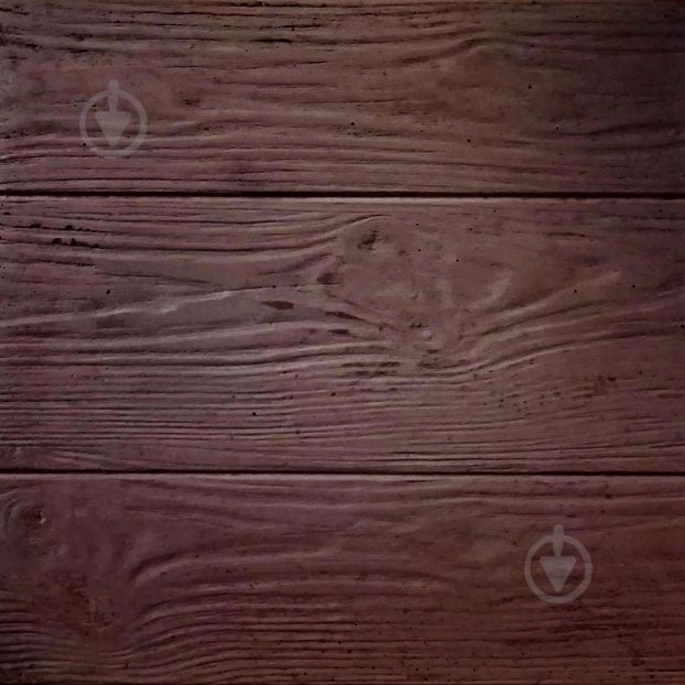 Тротуарная плитка МОНОЛИТ Имитация «дерево» 500х500х47 мм темно-коричневая - фото 1