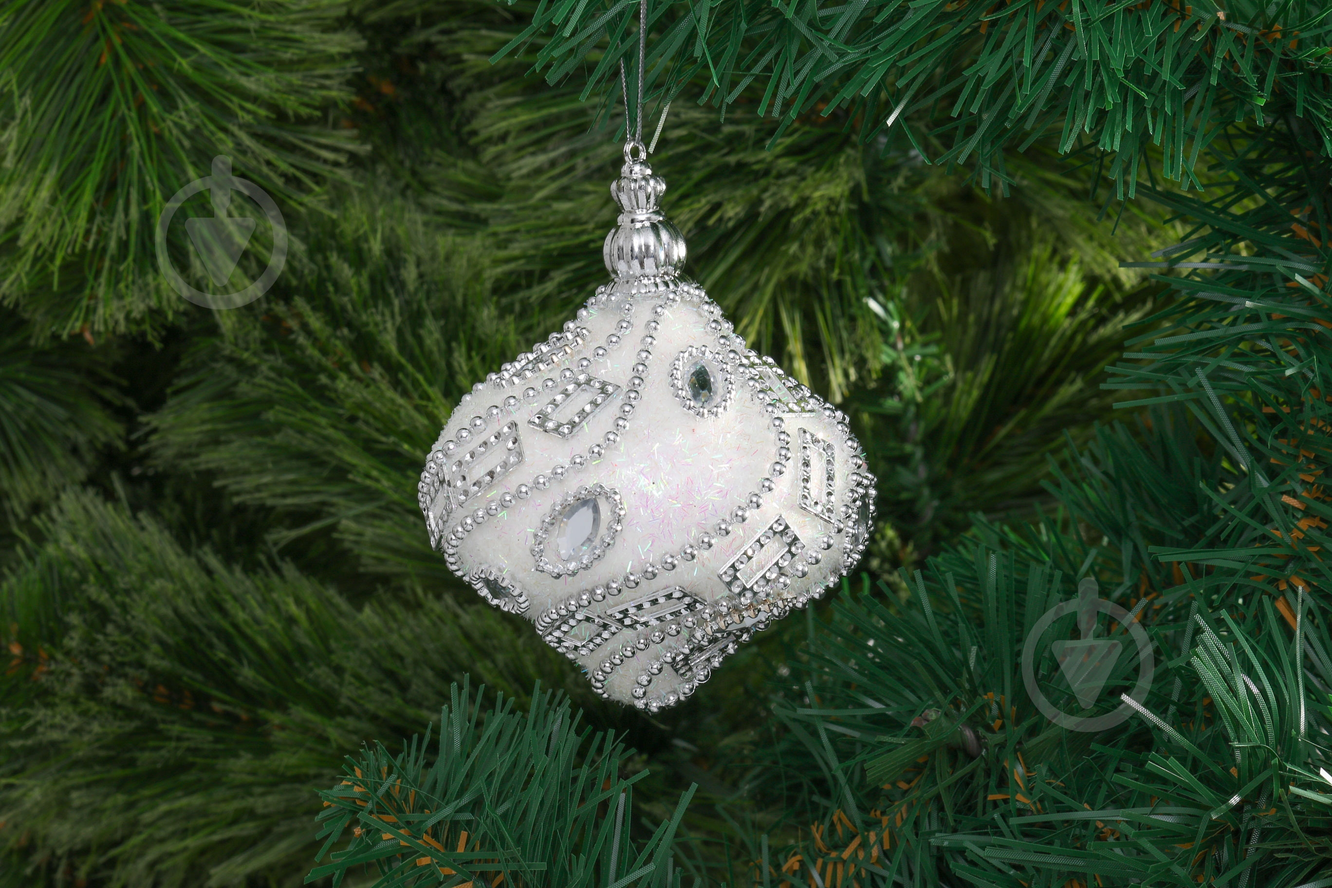 Елочная игрушка Юла 8 см - фото 2