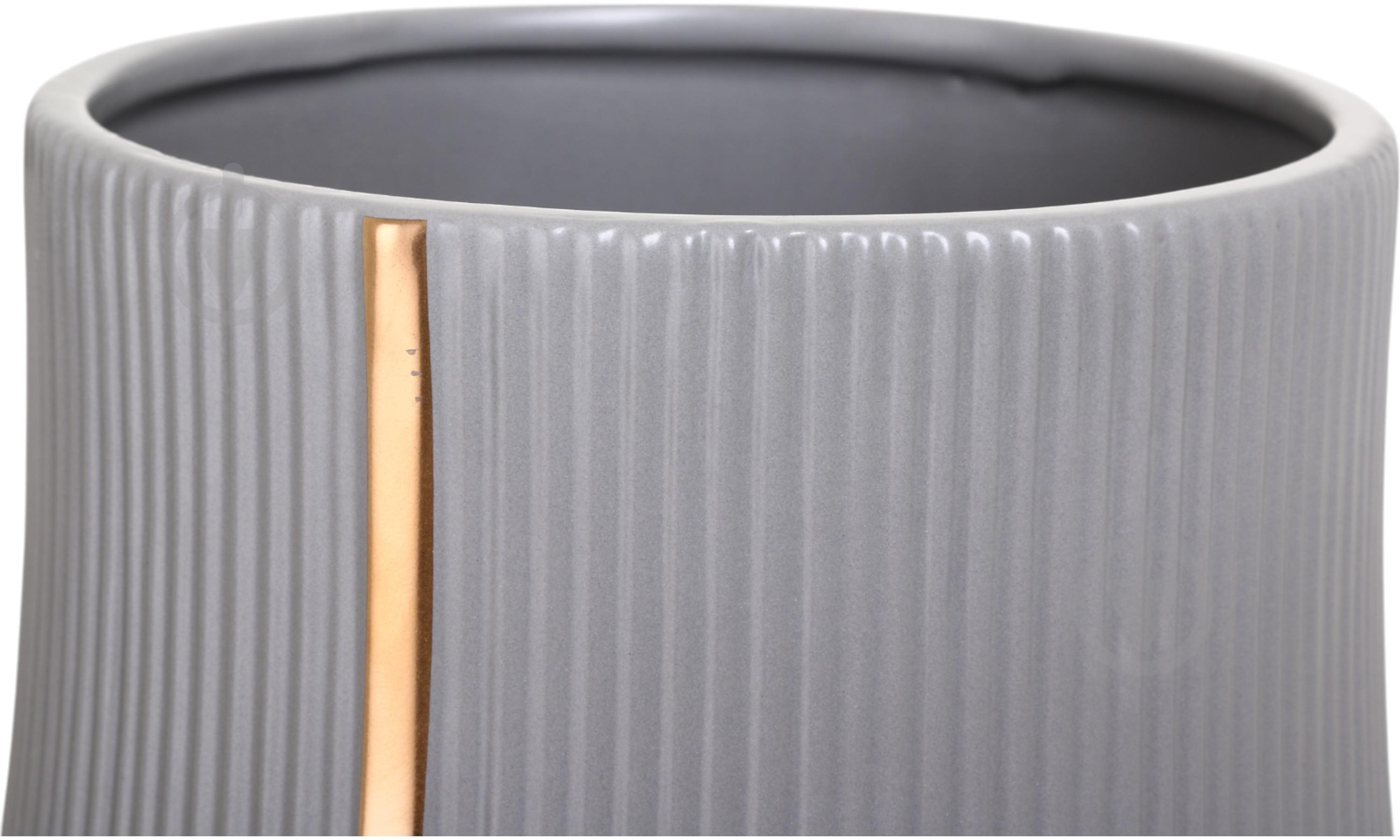 Ваза Inari Wale 47 см серый K17528 - фото 3