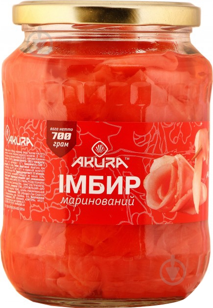 Імбир Akura маринований 700 г (4820178460231) - фото 1 Імбир Akura маринований 700 г (4820178460231) - фото 1