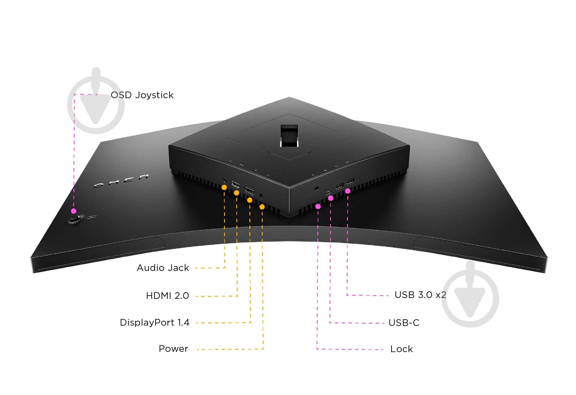 Монитор HP OMEN 27c 27" (35D67AA) - фото 7