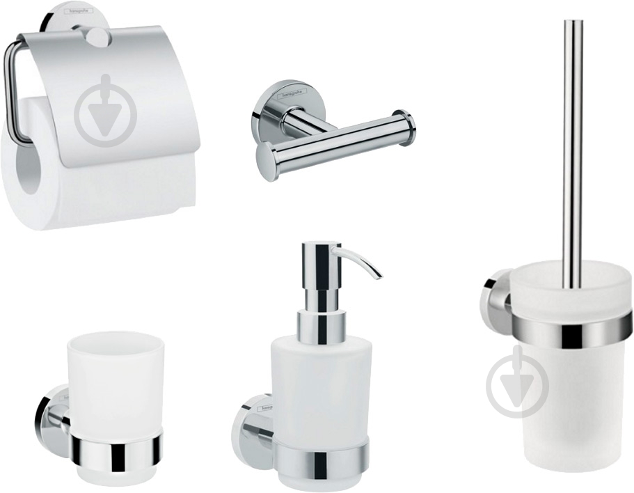 Набор аксессуаров Hansgrohe Logis 41723111 - фото 1 Набор аксессуаров Hansgrohe Logis 41723111 - фото 1