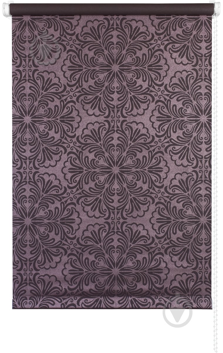Ролета мини Delfa Металлик Принт 57x170 см шоколадная - фото 1 Ролета мини Delfa Металлик Принт 57x170 см шоколадная - фото 1