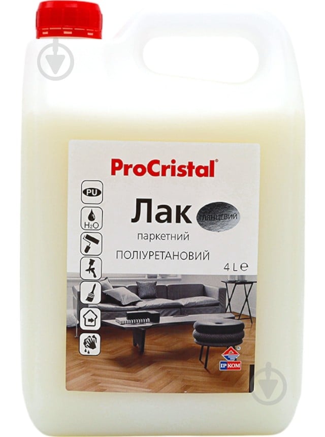 Лак паркетний ІР-16 ІРКОМ глянець 2,5 л - фото 1