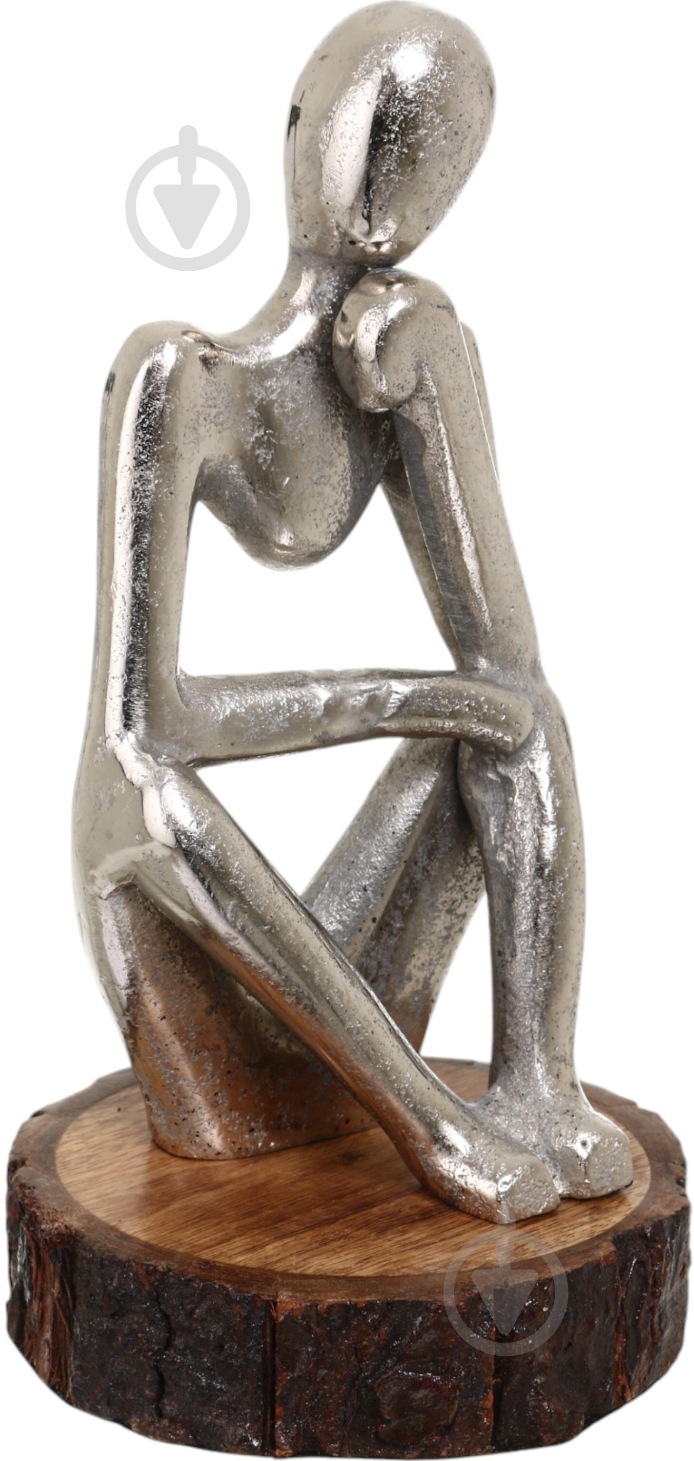 Статуэтка Inari Mindly left 8800 24х13х12 см серебряный - фото 2