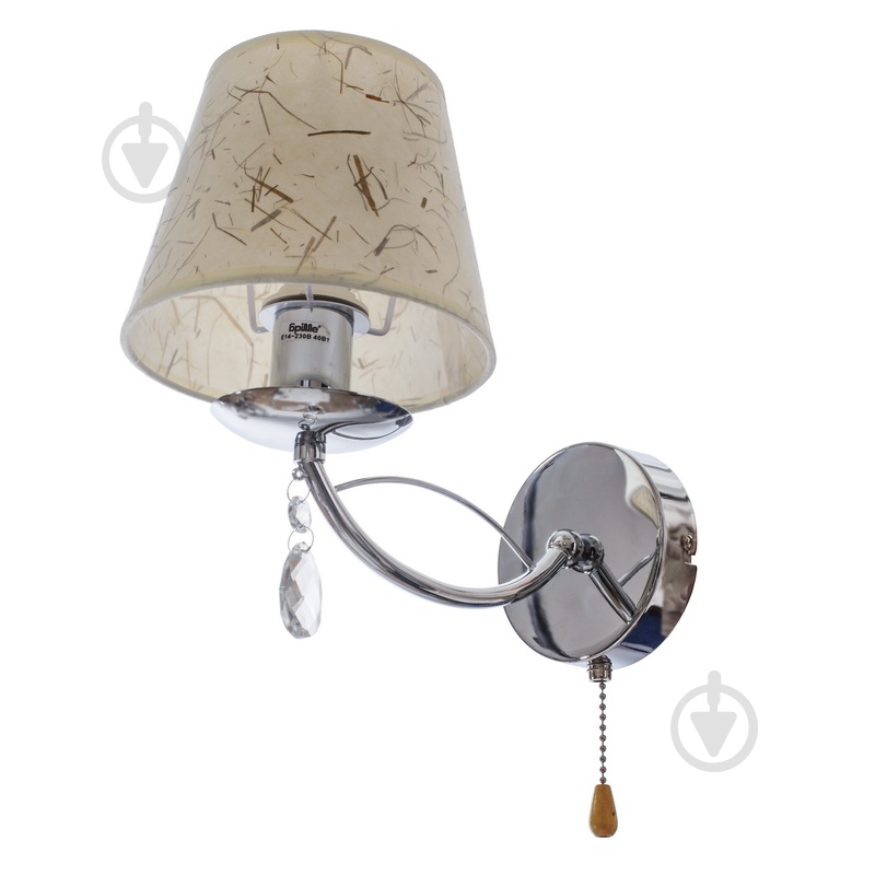 Бра Brille BKL-674W 40 Вт E14 хром 29-087 - фото 1