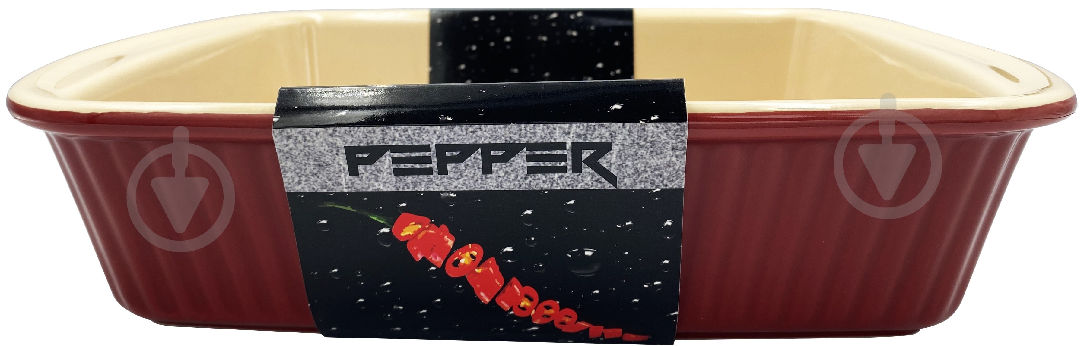 Форма для выпечки Pepper прямоугольная керамика 25х17х6,5 см - фото 1