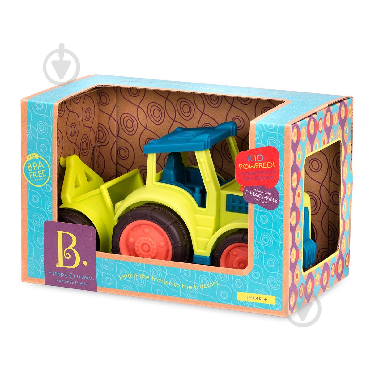 Баттатомобиль Battat Трактор BX1727Z - фото 1 Баттатомобиль Battat Трактор BX1727Z - фото 1