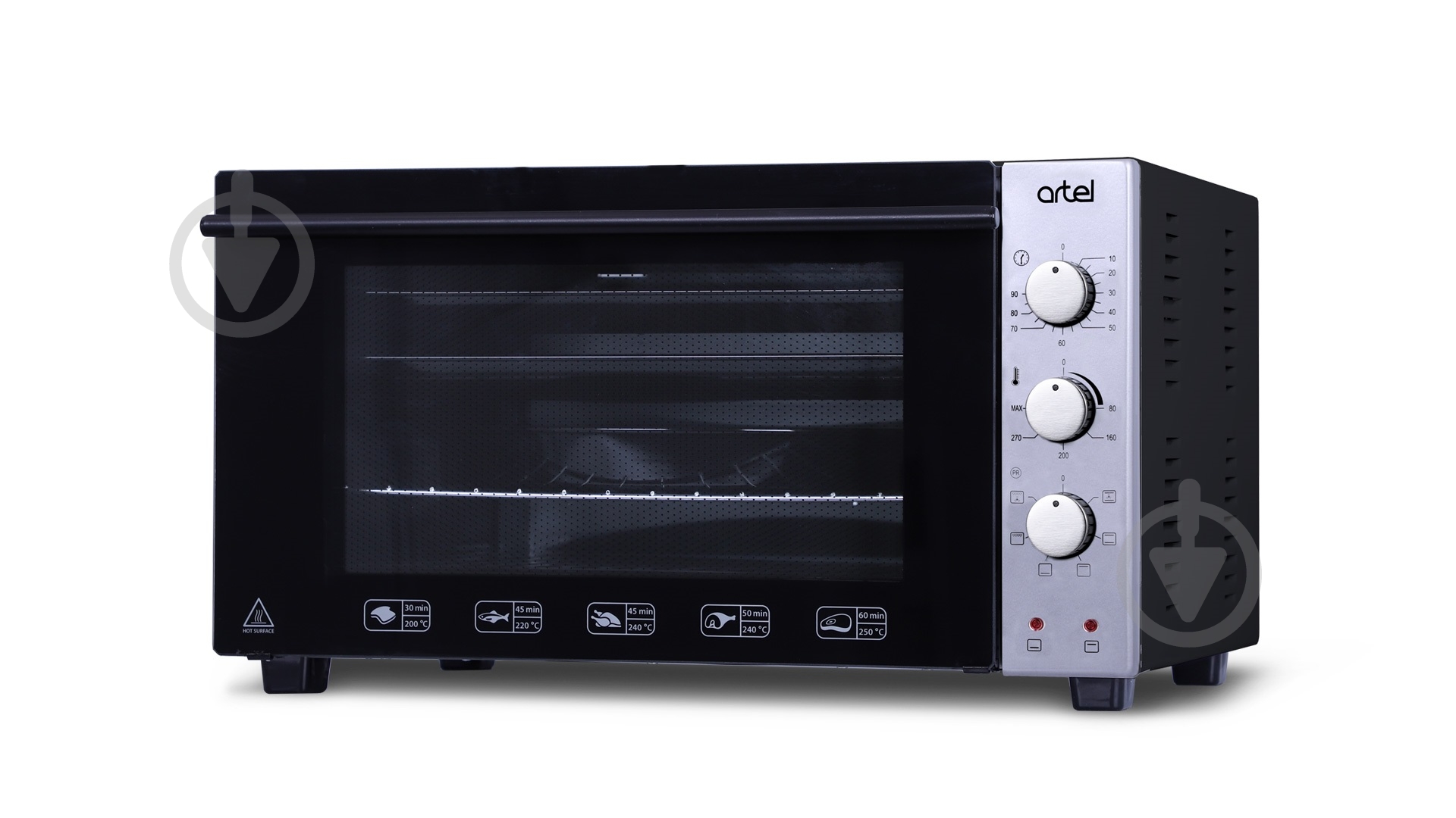 Електрична піч Artel "MD 4218 L" GREY-BLACK-GREY - фото 3