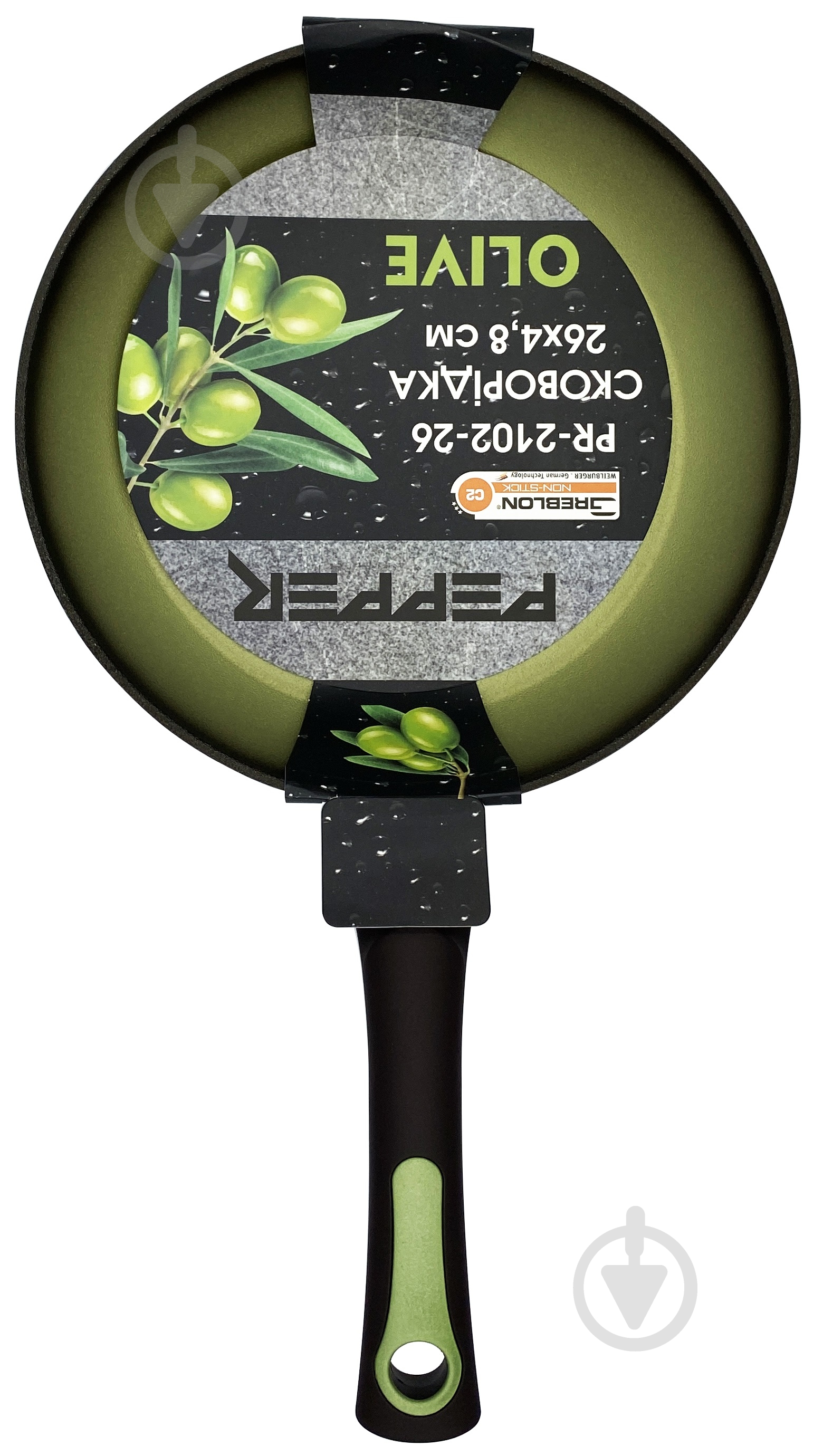 Сковорода Pepper OLIVE 24 см Greblon C2 - фото 3