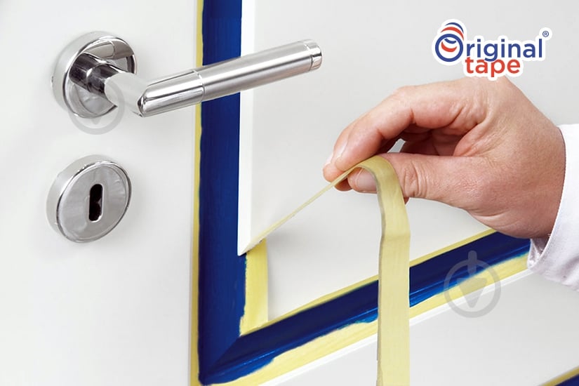 Лента малярная ORIGINAL TAPE интерьерная желтая 19 мм x 20 м - фото 3