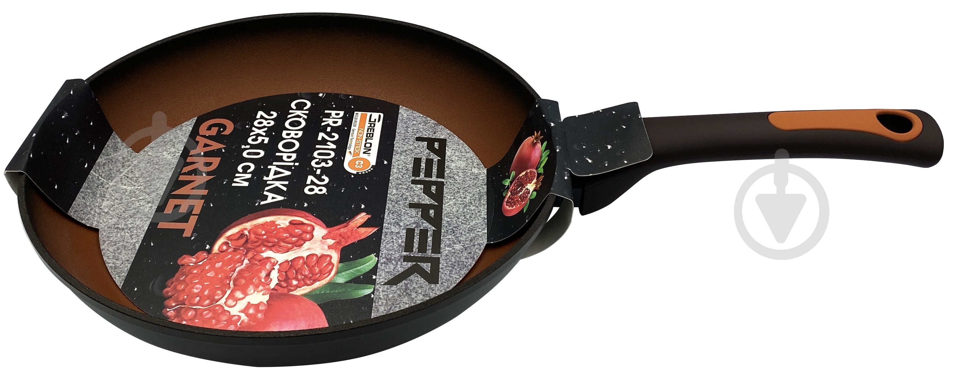 Сковорода Pepper GARNET 26 см Greblon C3 - фото 1