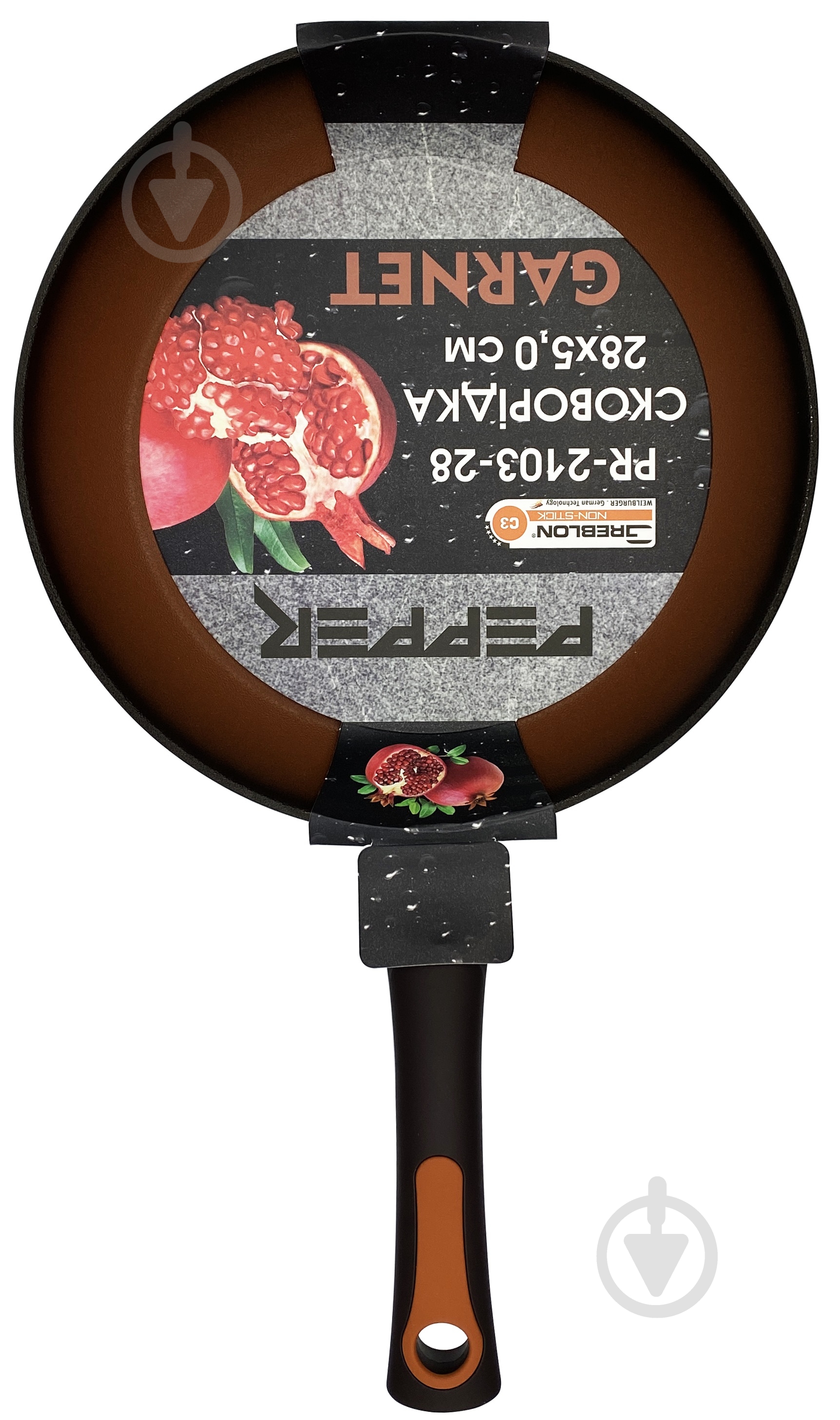 Сковорода Pepper GARNET 26 см Greblon C3 - фото 3