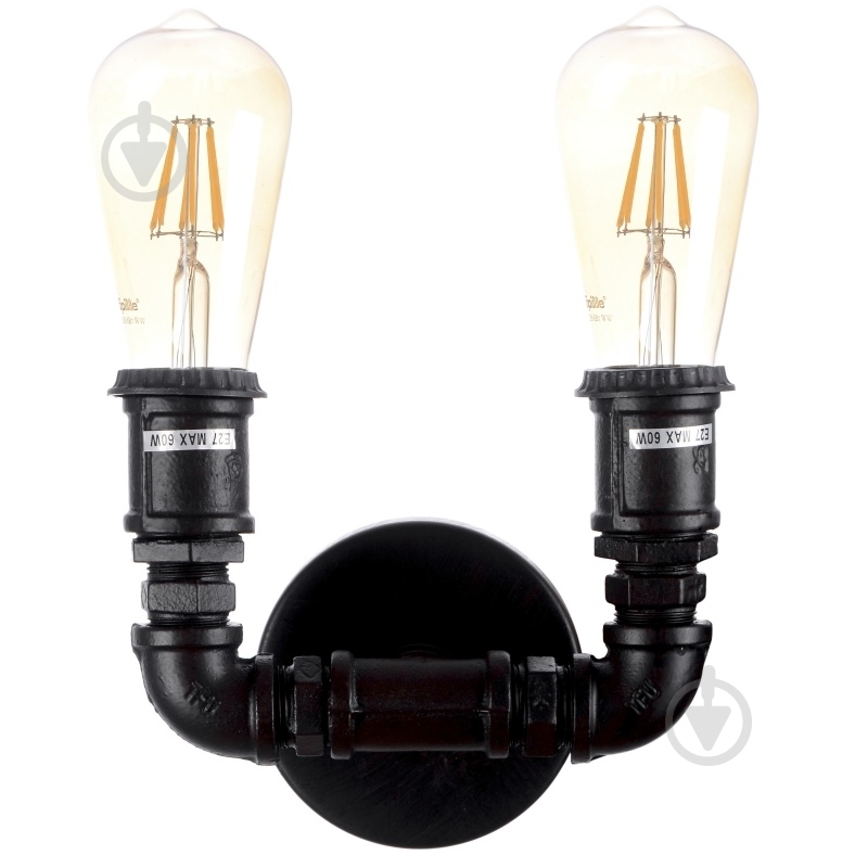 Бра Brille BL-329W 60 Вт E27 черный 26-323 - фото 1