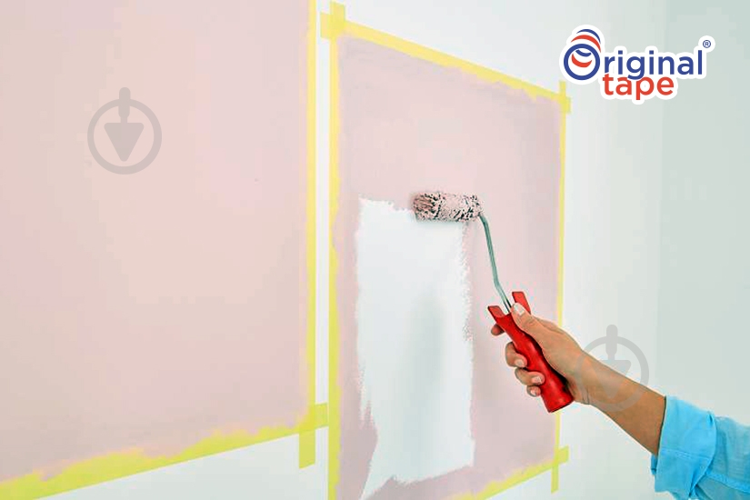 Стрічка малярна ORIGINAL TAPE інтер'єрна жовта 38 мм х 50 м - фото 3
